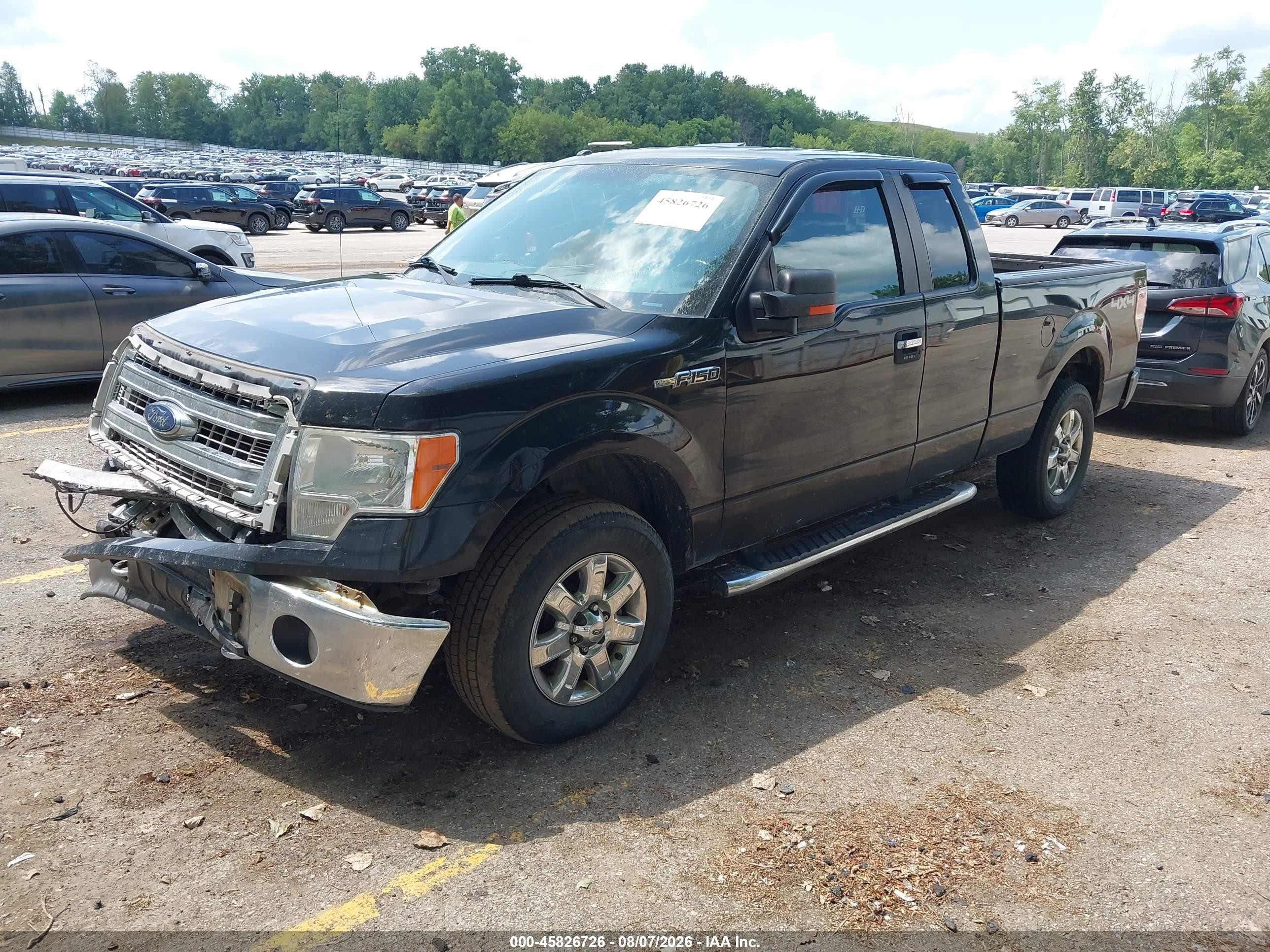 2014 Ford F-150 Xlt Black vin: 1FTFX1EF0EFB59646
