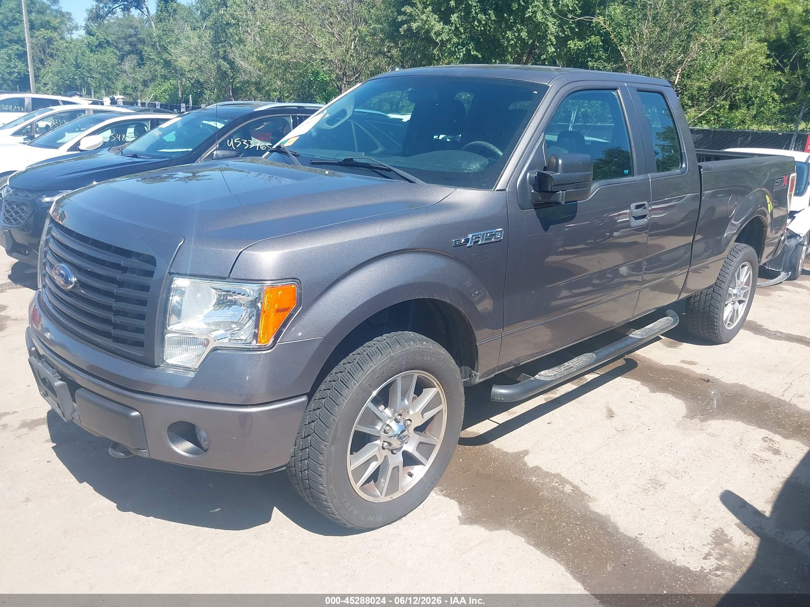 2014 Ford F-150 Stx Gray vin: 1FTFX1EF0EFB83073