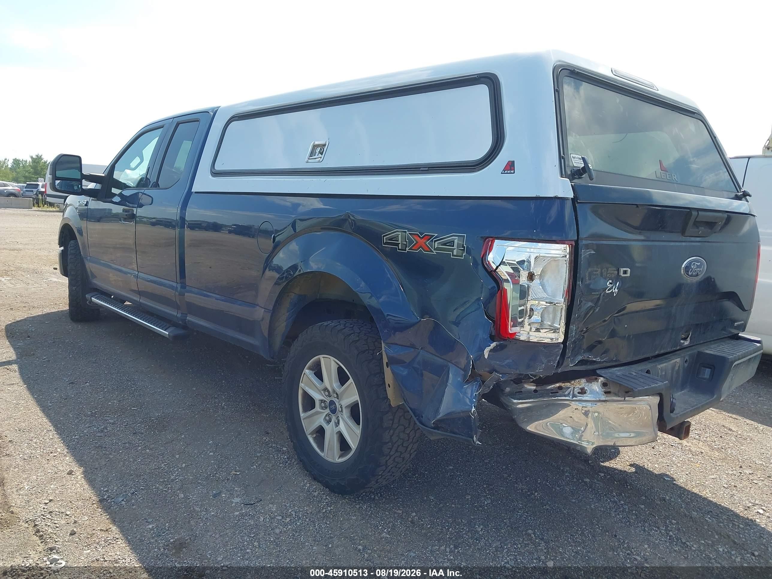2016 Ford F-150 Xlt Blue vin: 1FTFX1EF0GKF22571