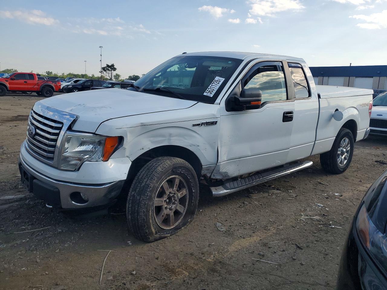 2011 Ford F150 Super Cab White vin: 1FTFX1EF1BFA38796