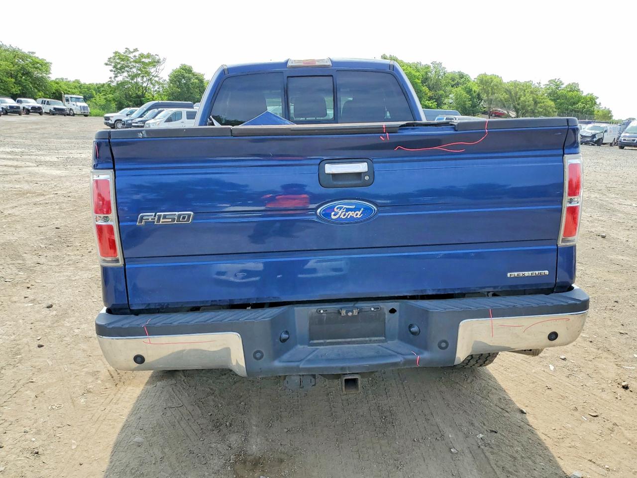 2011 Ford F150 Super Cab Blue vin: 1FTFX1EF1BFA90770