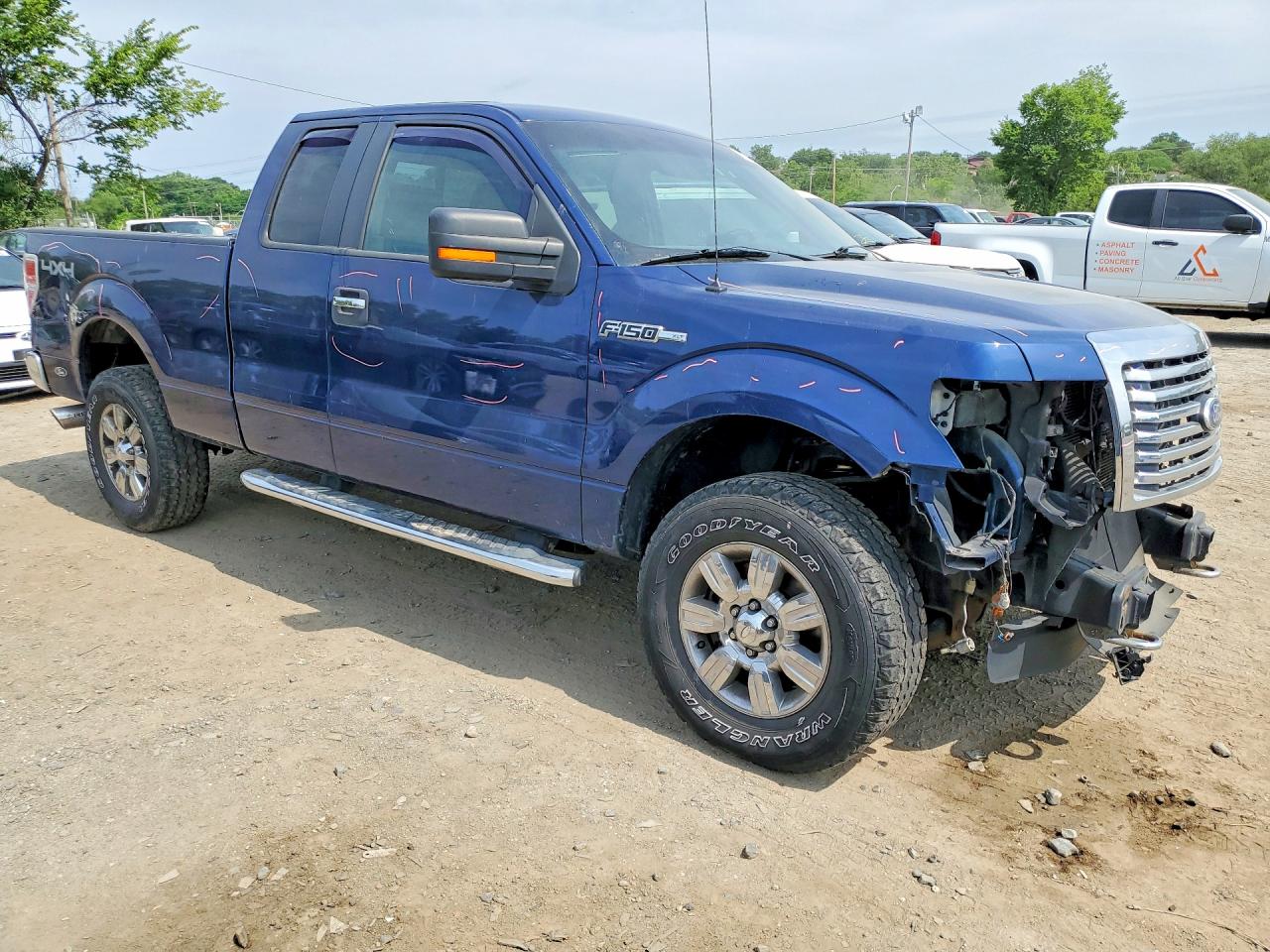 2011 Ford F150 Super Cab Blue vin: 1FTFX1EF1BFA90770