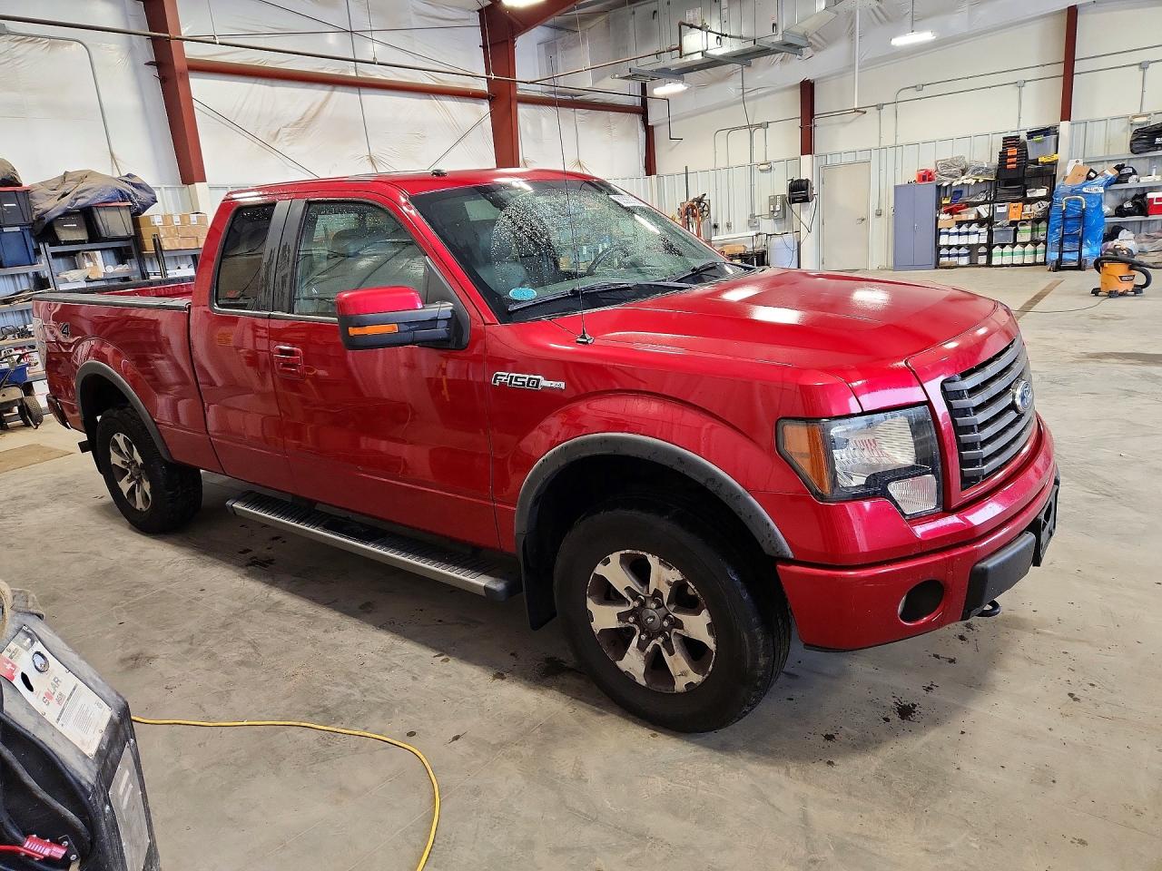 2012 Ford F150 Super Cab Red vin: 1FTFX1EF1CFA24169