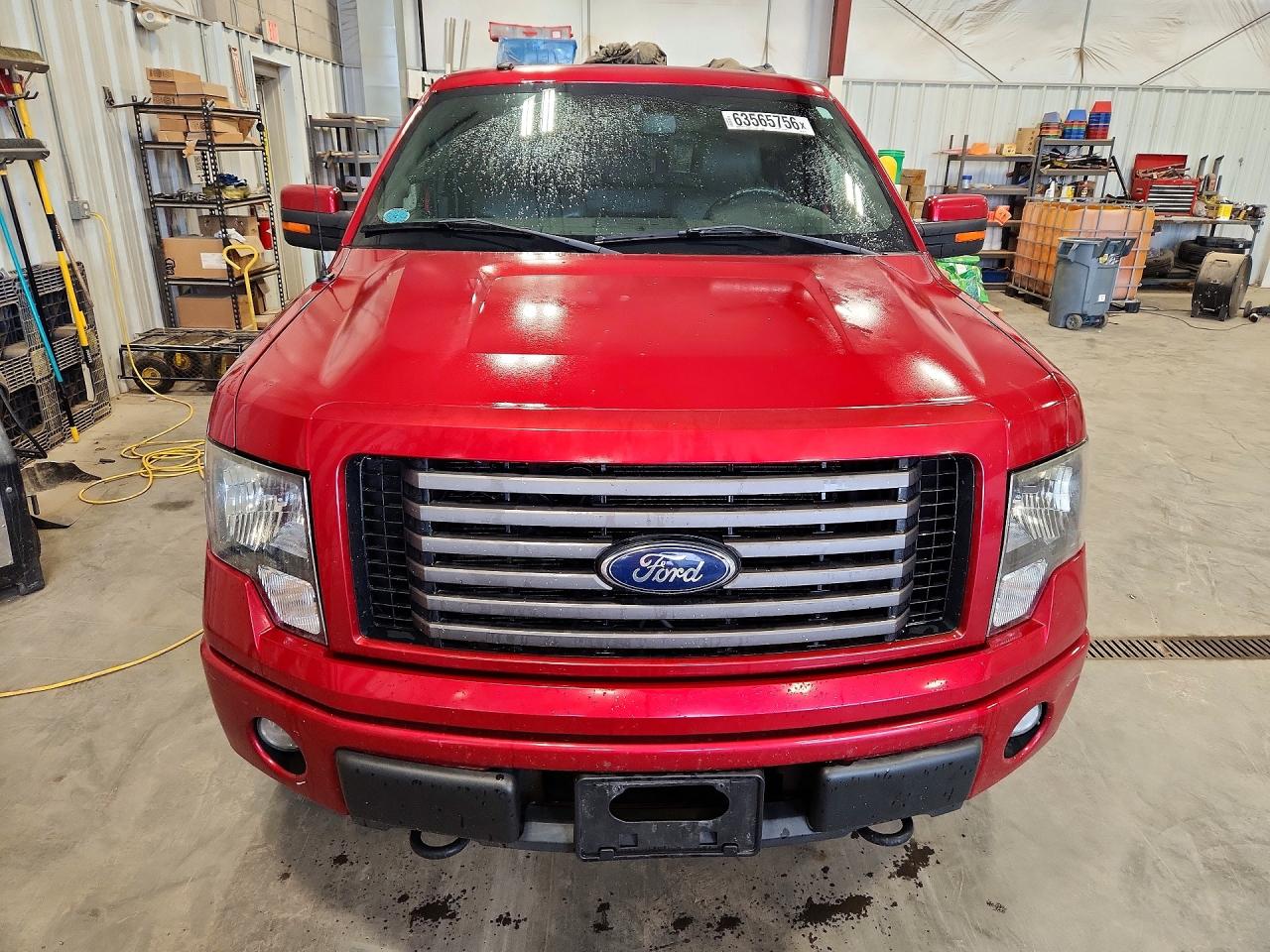 2012 Ford F150 Super Cab Red vin: 1FTFX1EF1CFA24169