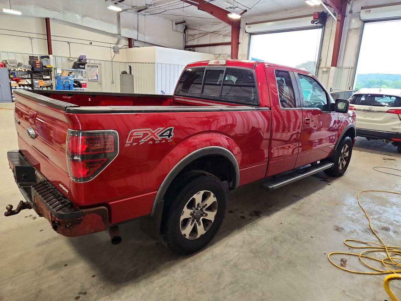 2012 Ford F150 Super Cab Red vin: 1FTFX1EF1CFA24169