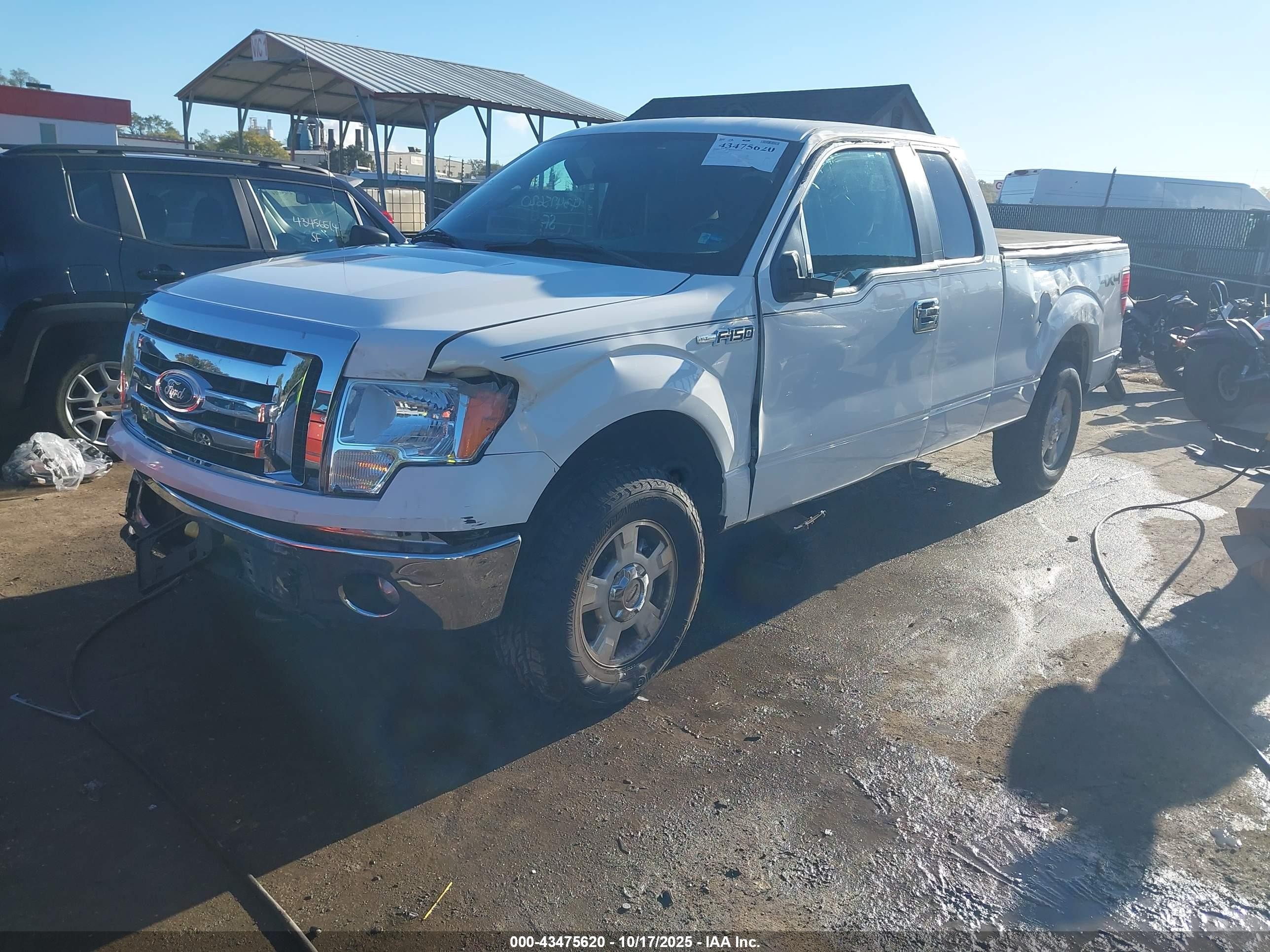 2012 Ford F-150 Xlt White vin: 1FTFX1EF1CFA99860