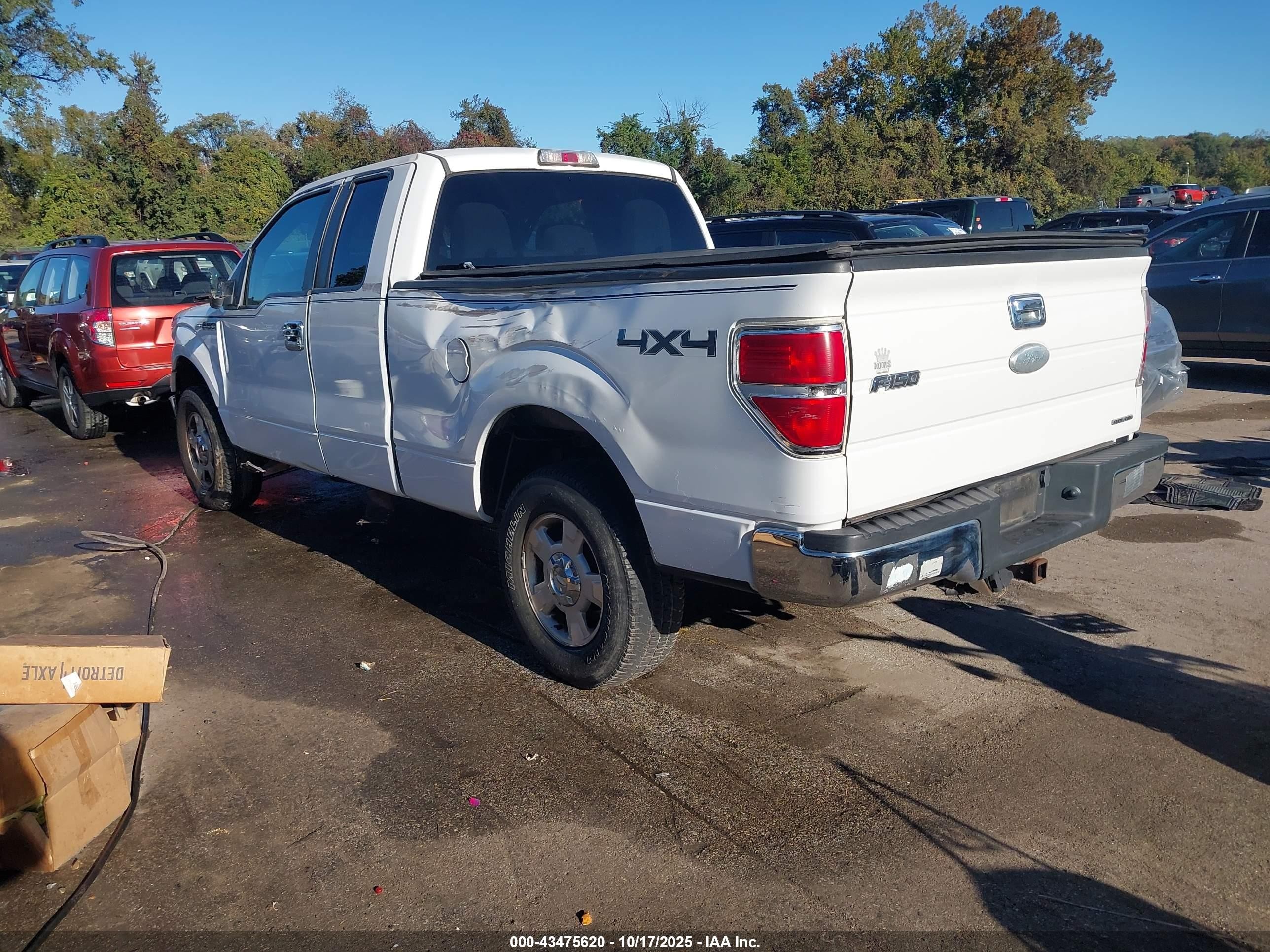 2012 Ford F-150 Xlt White vin: 1FTFX1EF1CFA99860