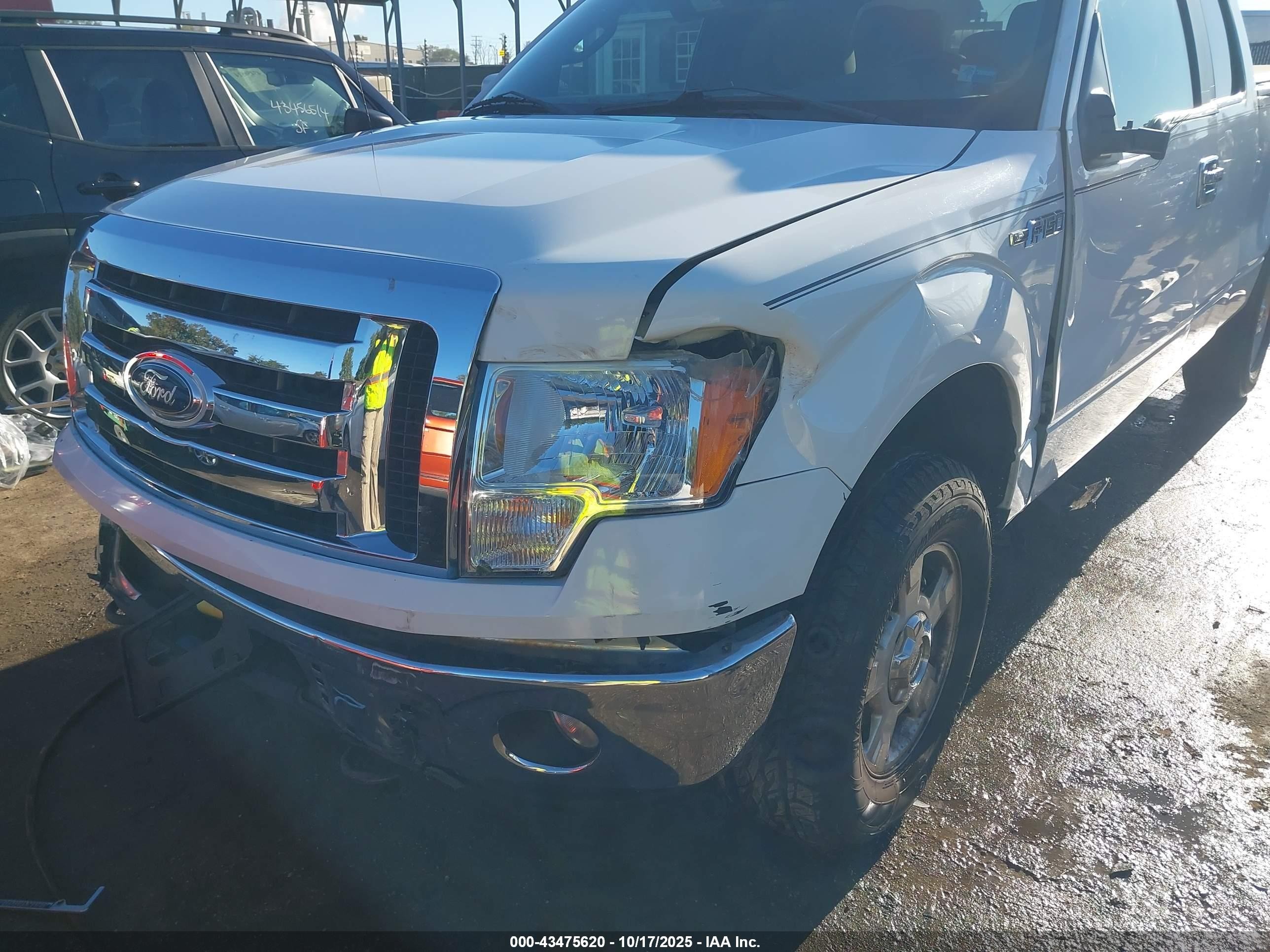 2012 Ford F-150 Xlt White vin: 1FTFX1EF1CFA99860
