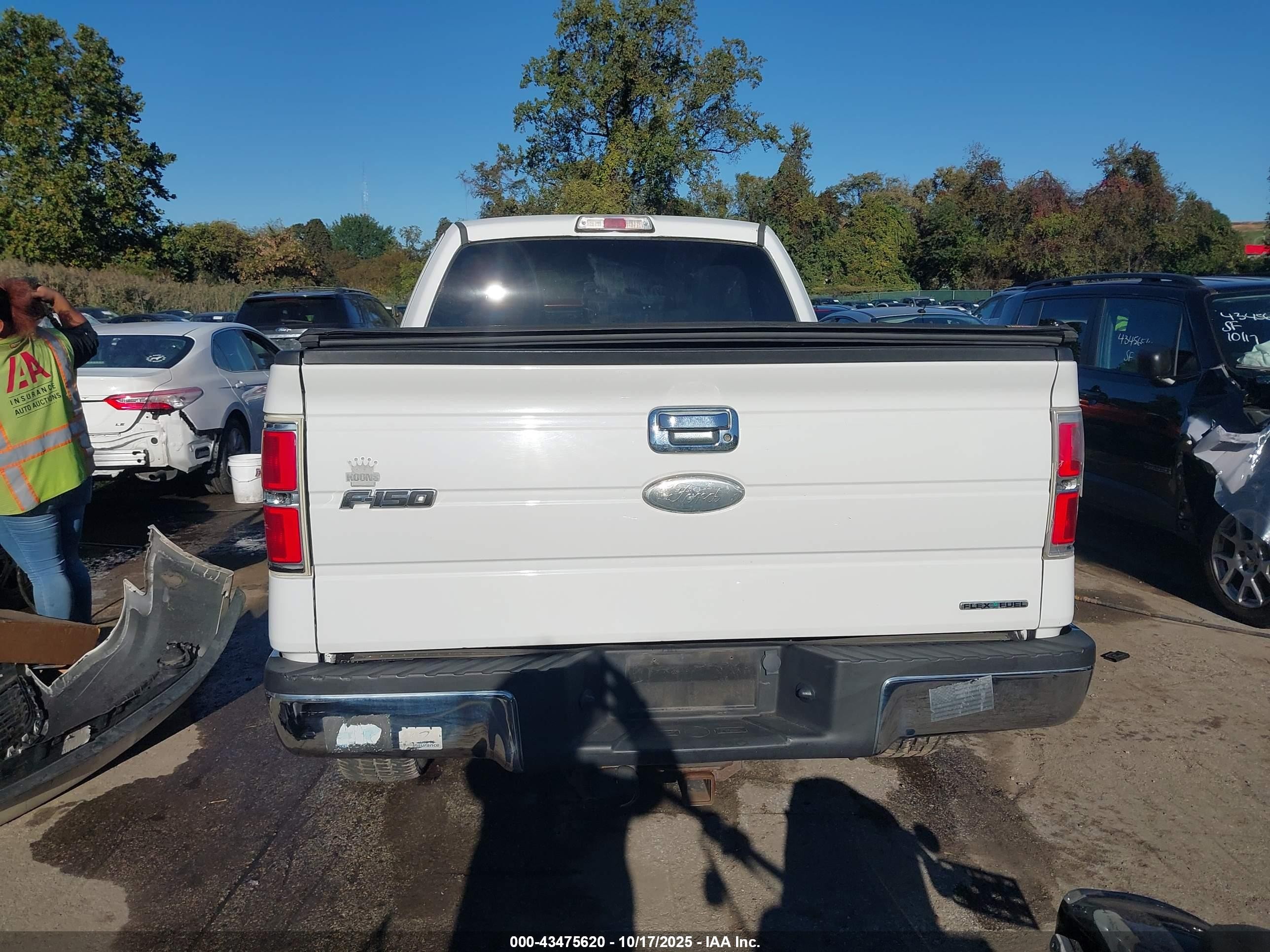 2012 Ford F-150 Xlt White vin: 1FTFX1EF1CFA99860