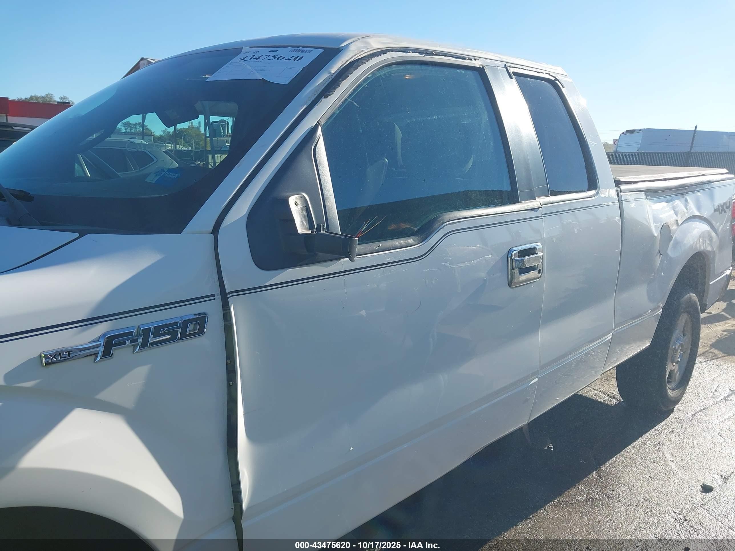 2012 Ford F-150 Xlt White vin: 1FTFX1EF1CFA99860