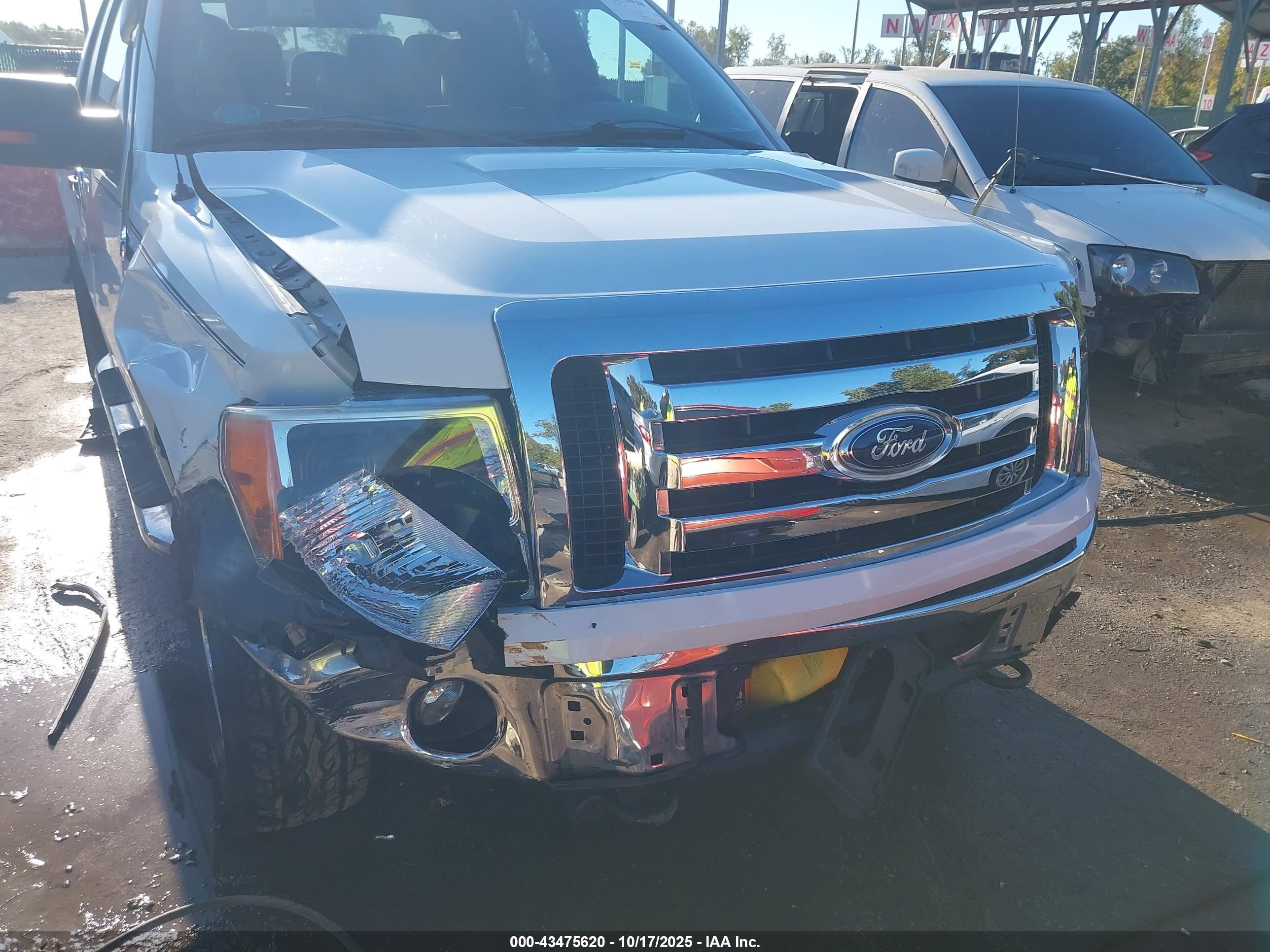 2012 Ford F-150 Xlt White vin: 1FTFX1EF1CFA99860