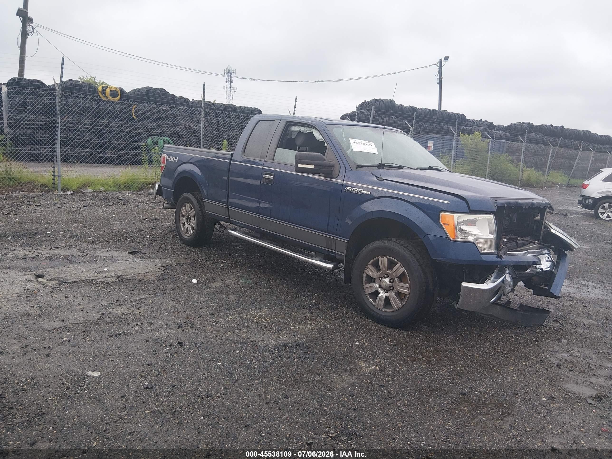 2012 Ford F-150 Xlt Blue vin: 1FTFX1EF1CFB05592