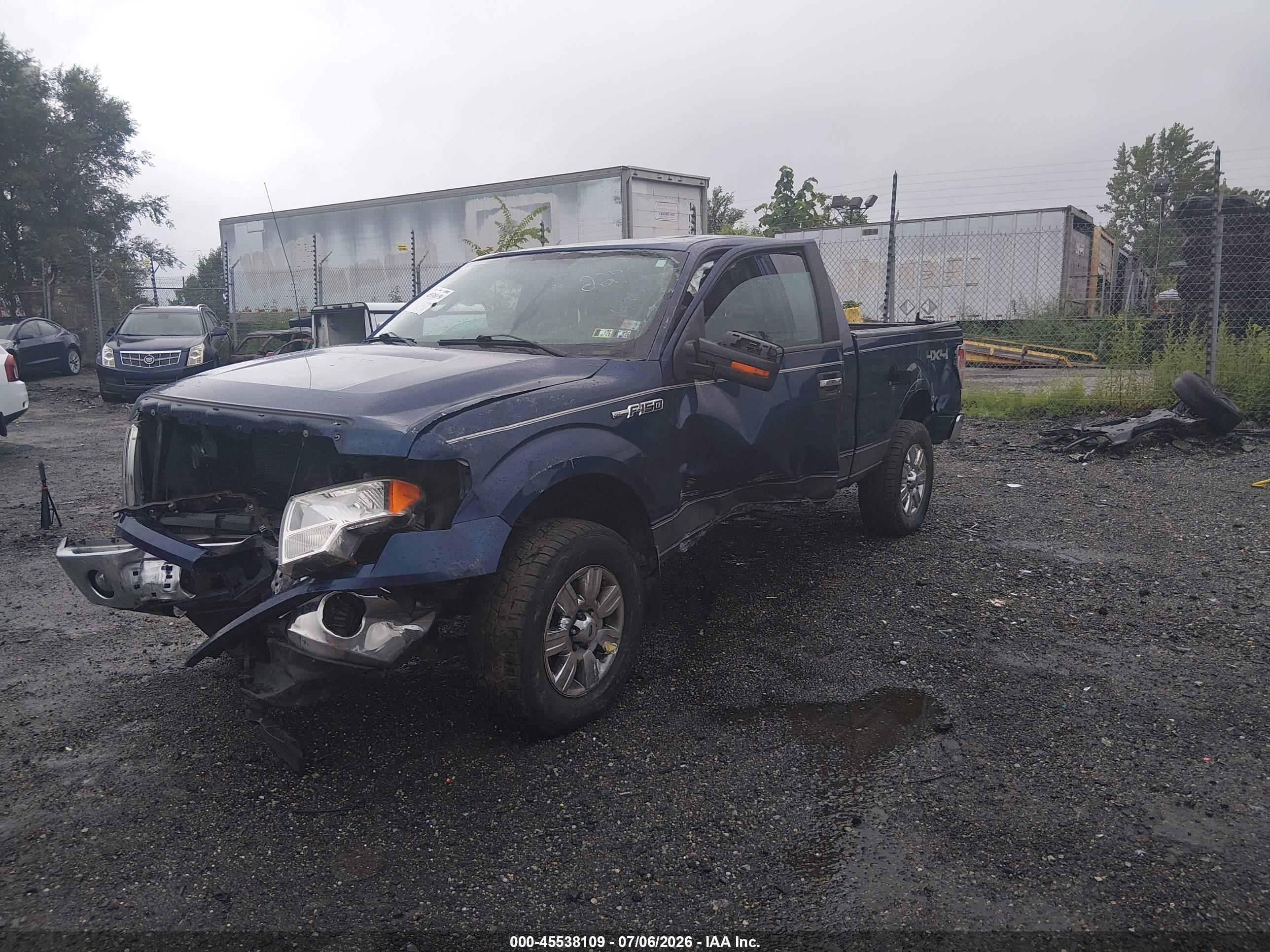 2012 Ford F-150 Xlt Blue vin: 1FTFX1EF1CFB05592