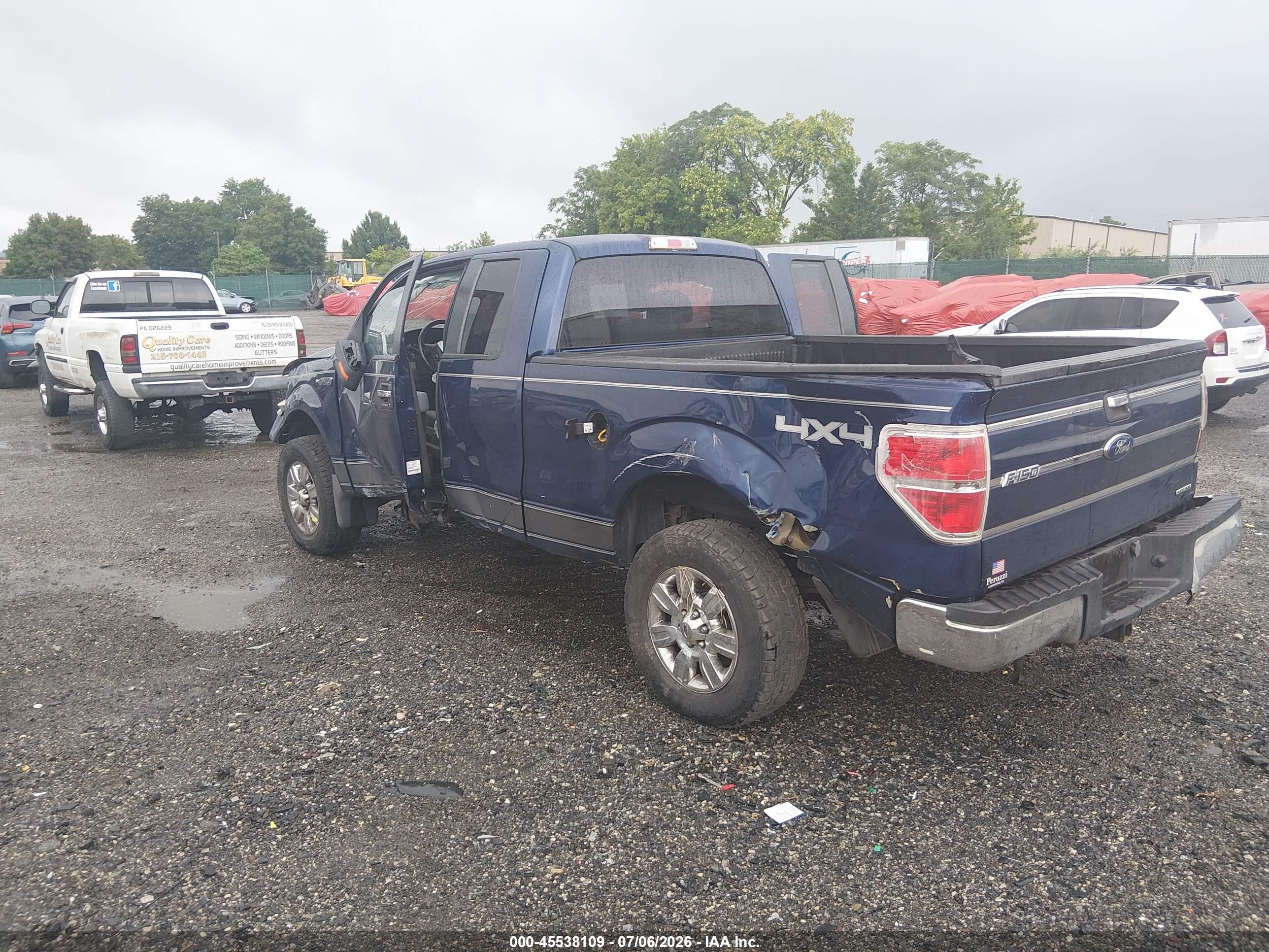 2012 Ford F-150 Xlt Blue vin: 1FTFX1EF1CFB05592