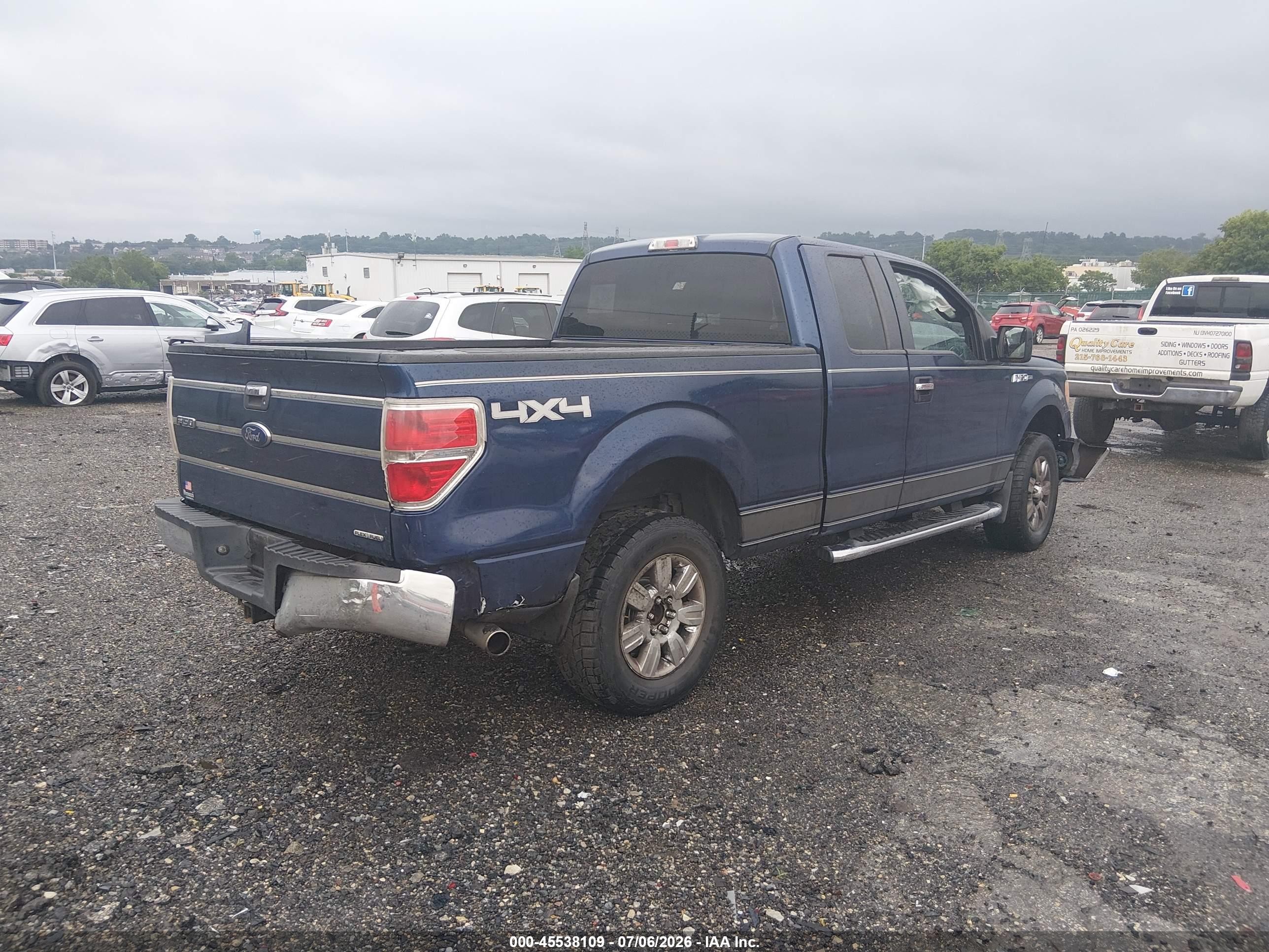 2012 Ford F-150 Xlt Blue vin: 1FTFX1EF1CFB05592