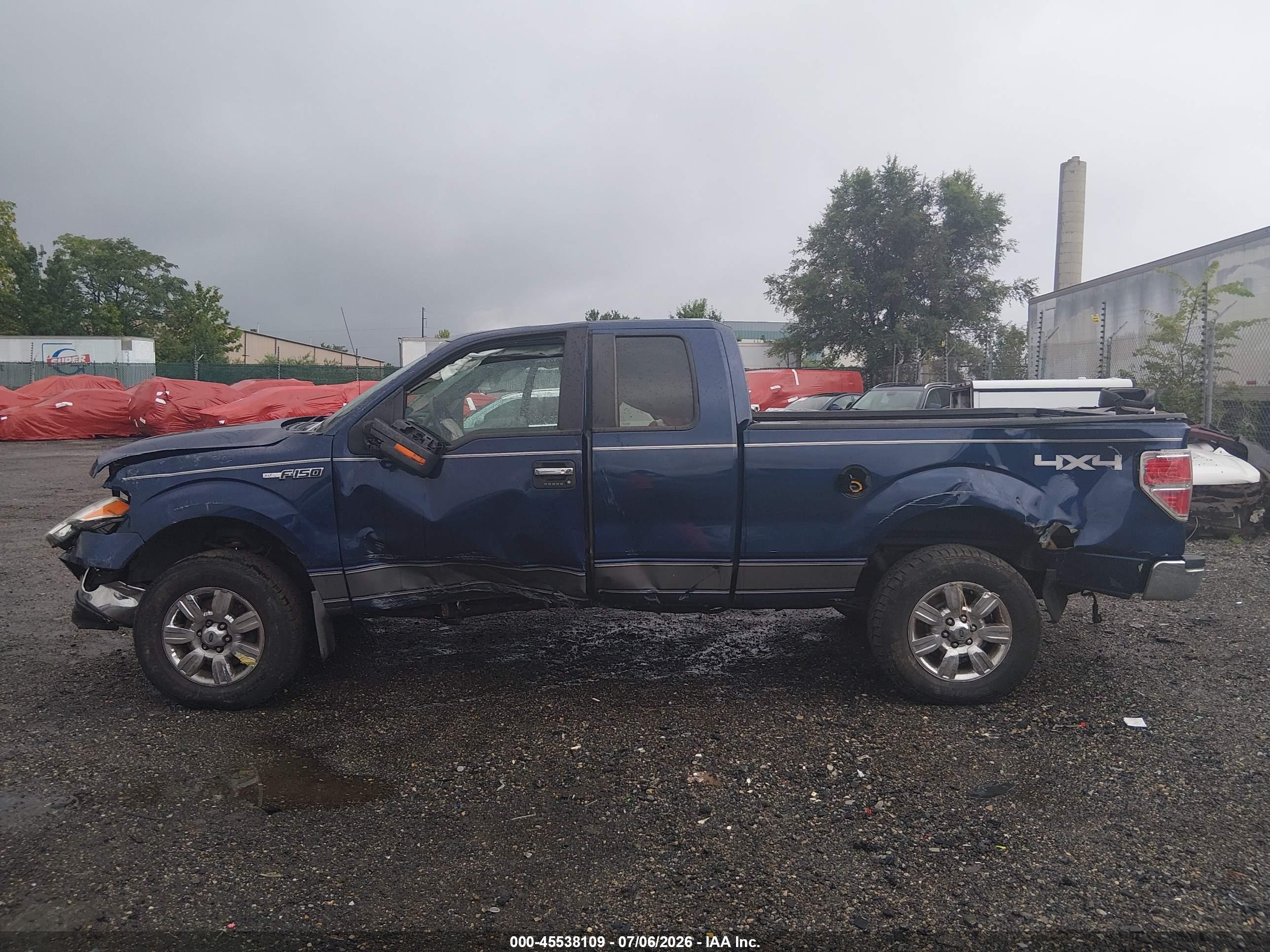 2012 Ford F-150 Xlt Blue vin: 1FTFX1EF1CFB05592