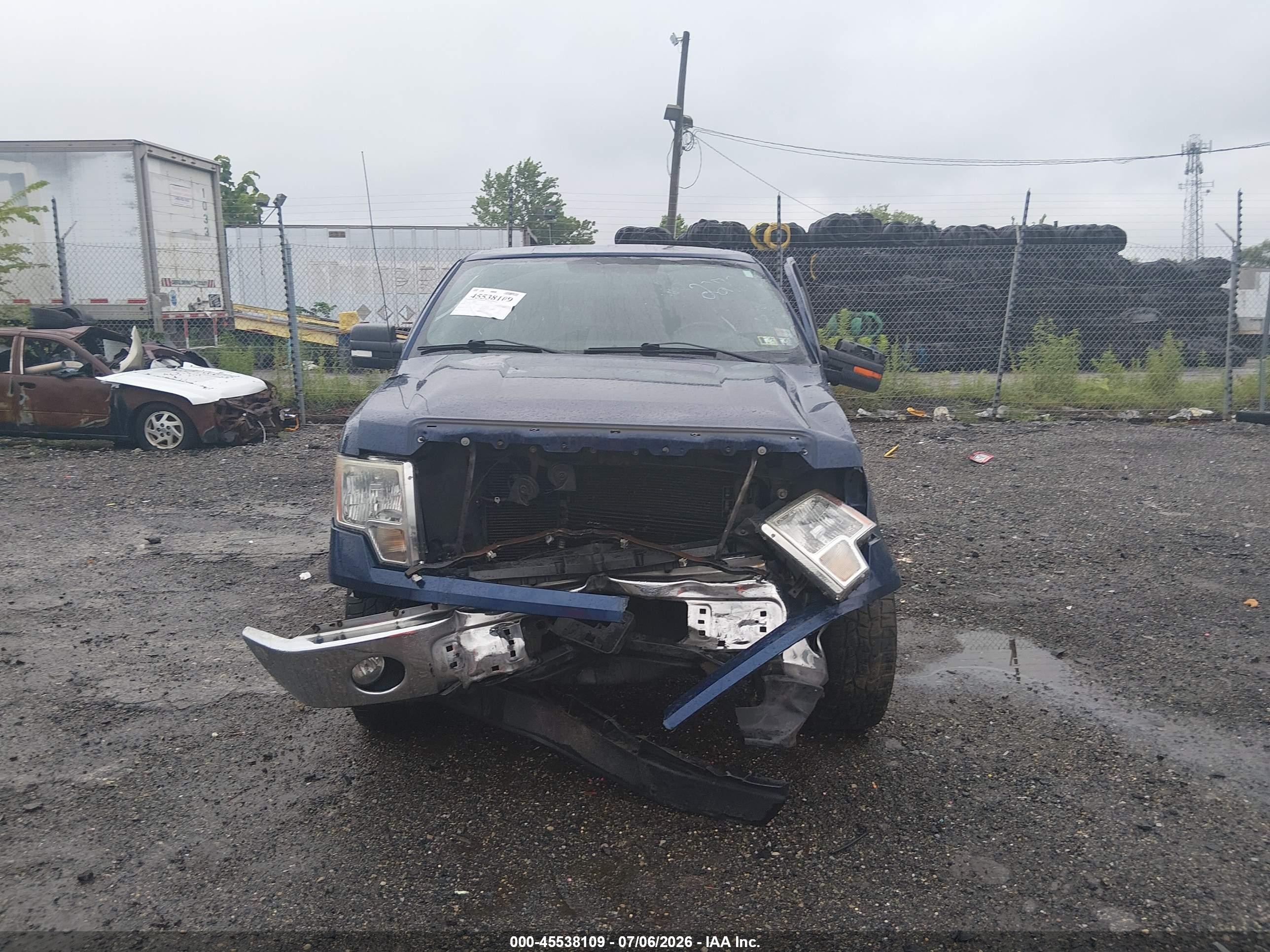 2012 Ford F-150 Xlt Blue vin: 1FTFX1EF1CFB05592