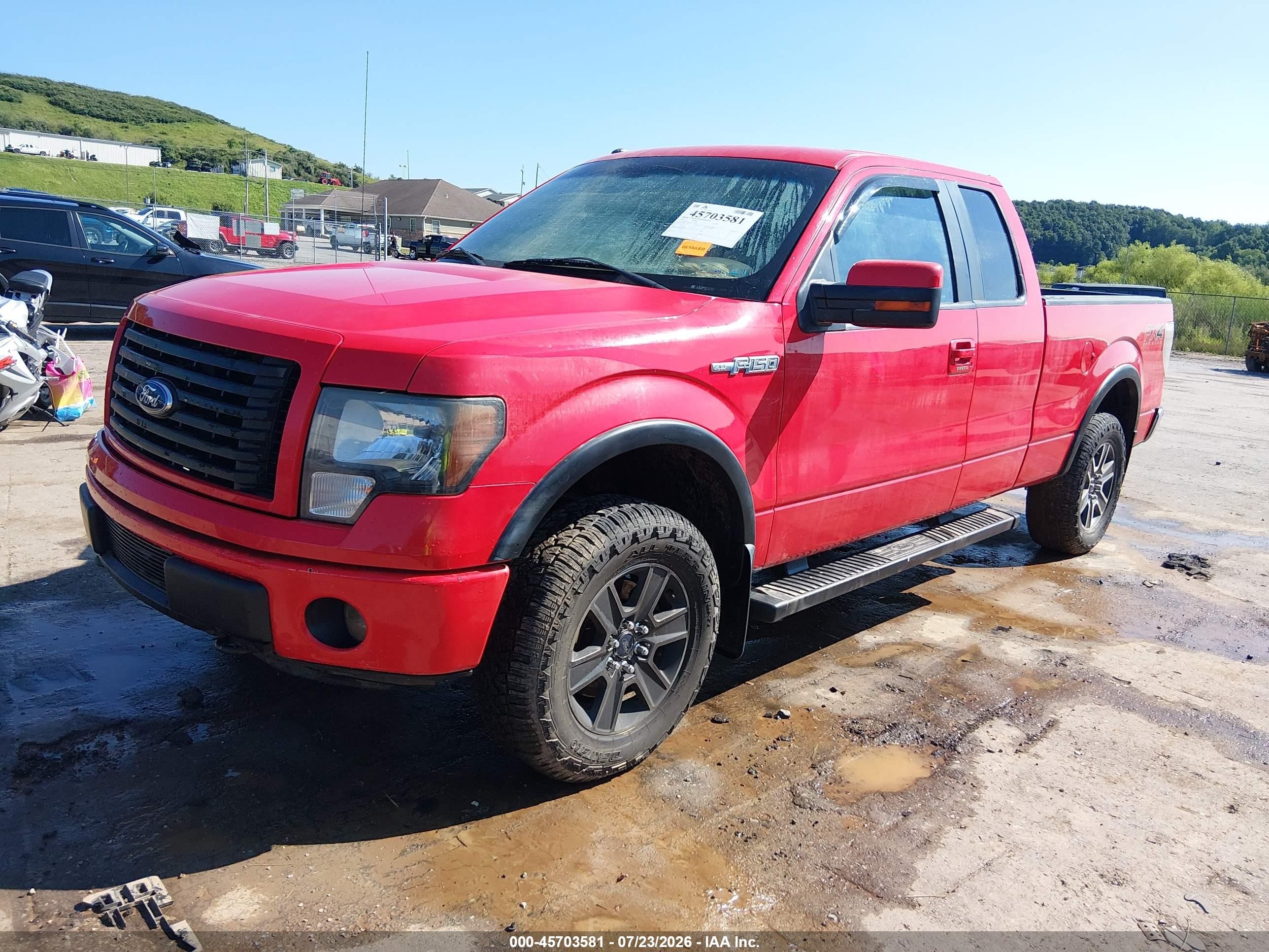 2012 Ford F-150 Fx4 Red vin: 1FTFX1EF1CFC15476