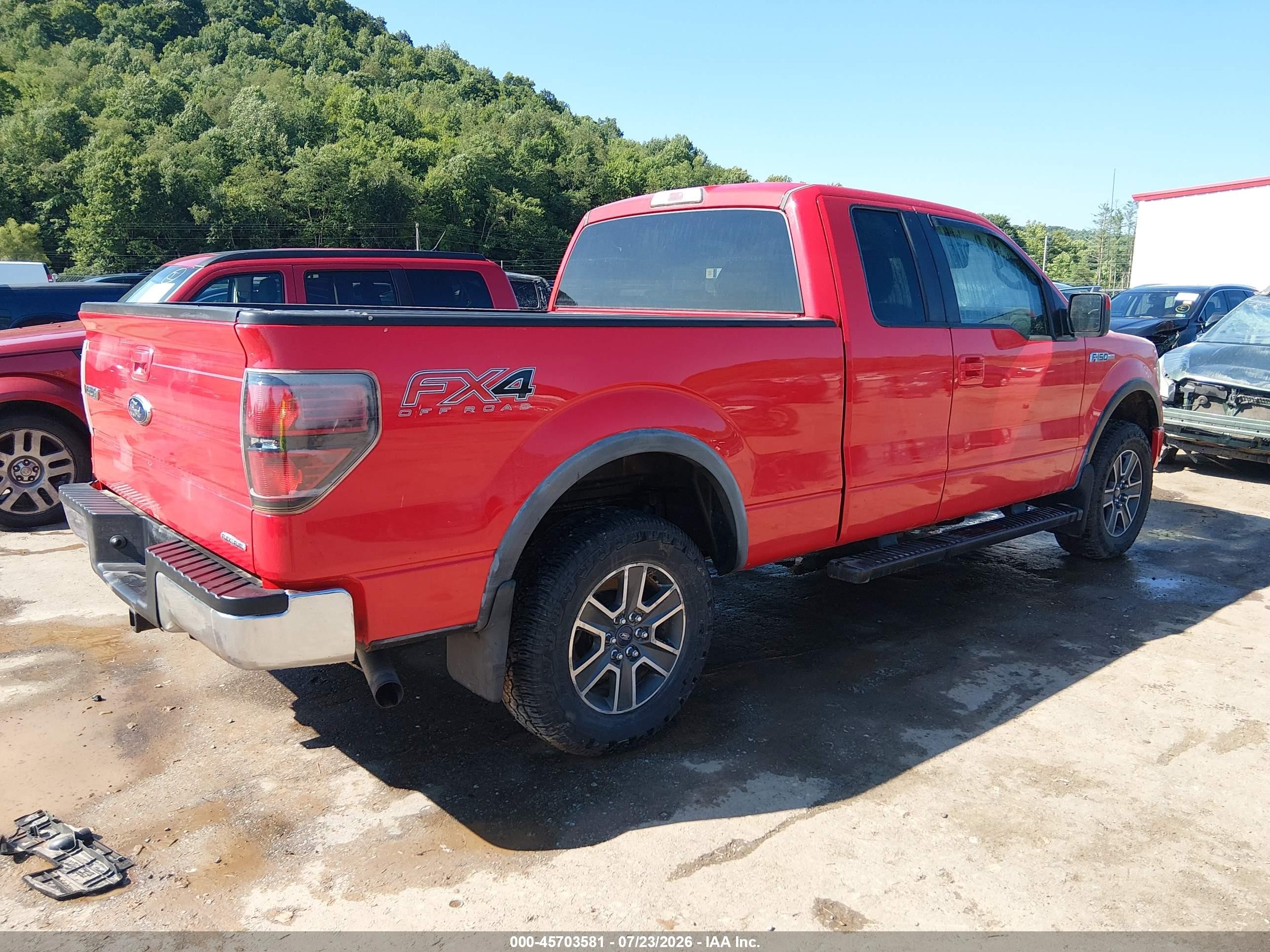 2012 Ford F-150 Fx4 Red vin: 1FTFX1EF1CFC15476