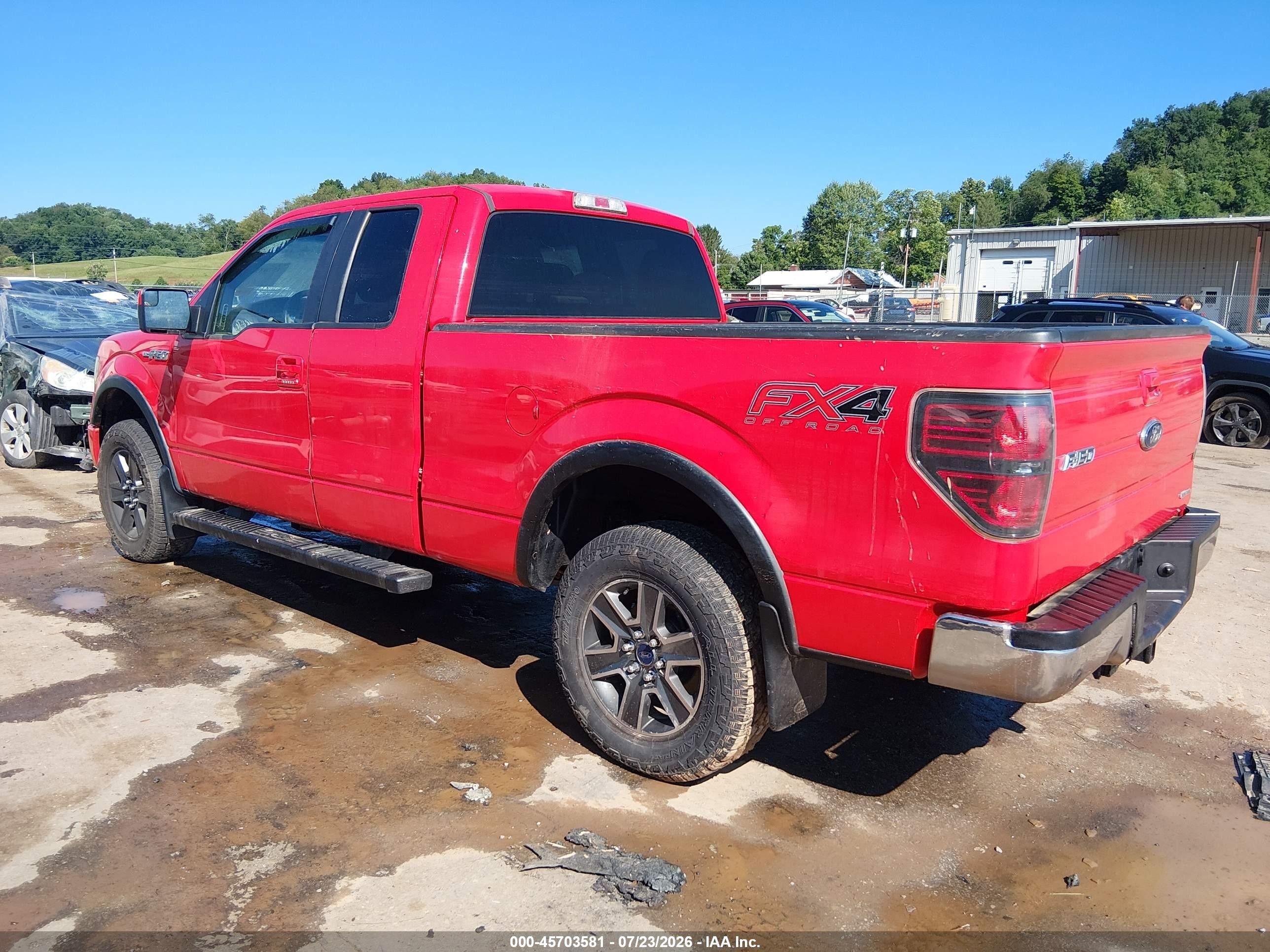 2012 Ford F-150 Fx4 Red vin: 1FTFX1EF1CFC15476