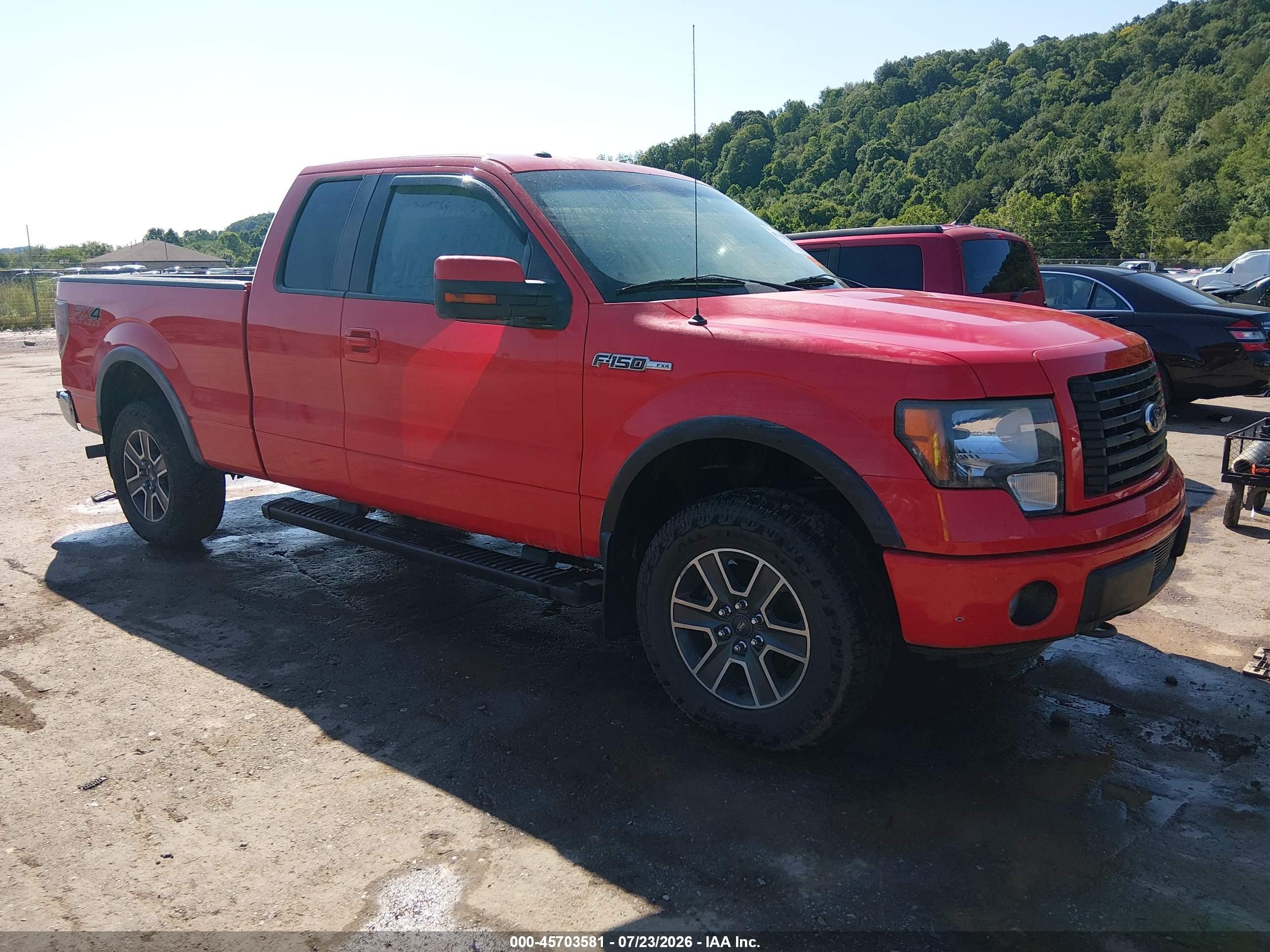 2012 Ford F-150 Fx4 Red vin: 1FTFX1EF1CFC15476