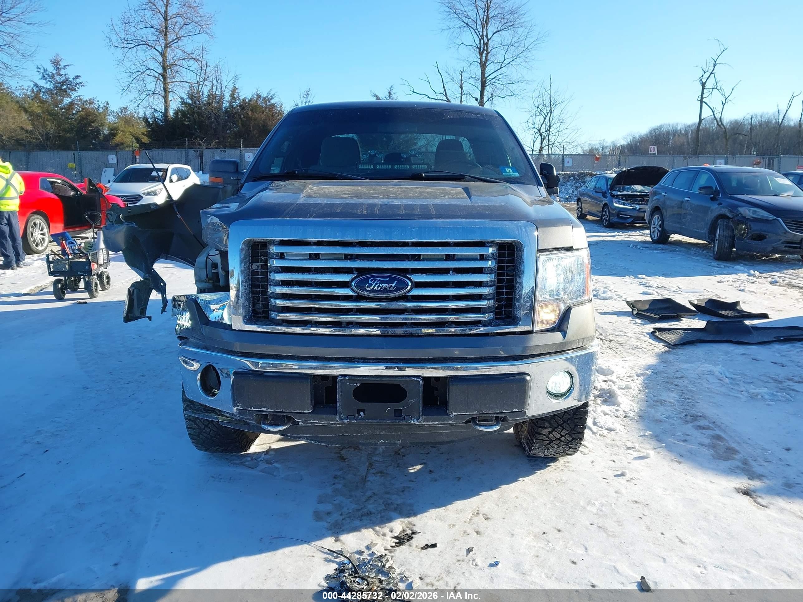 2012 Ford F-150 Xlt Gray vin: 1FTFX1EF1CFC51345