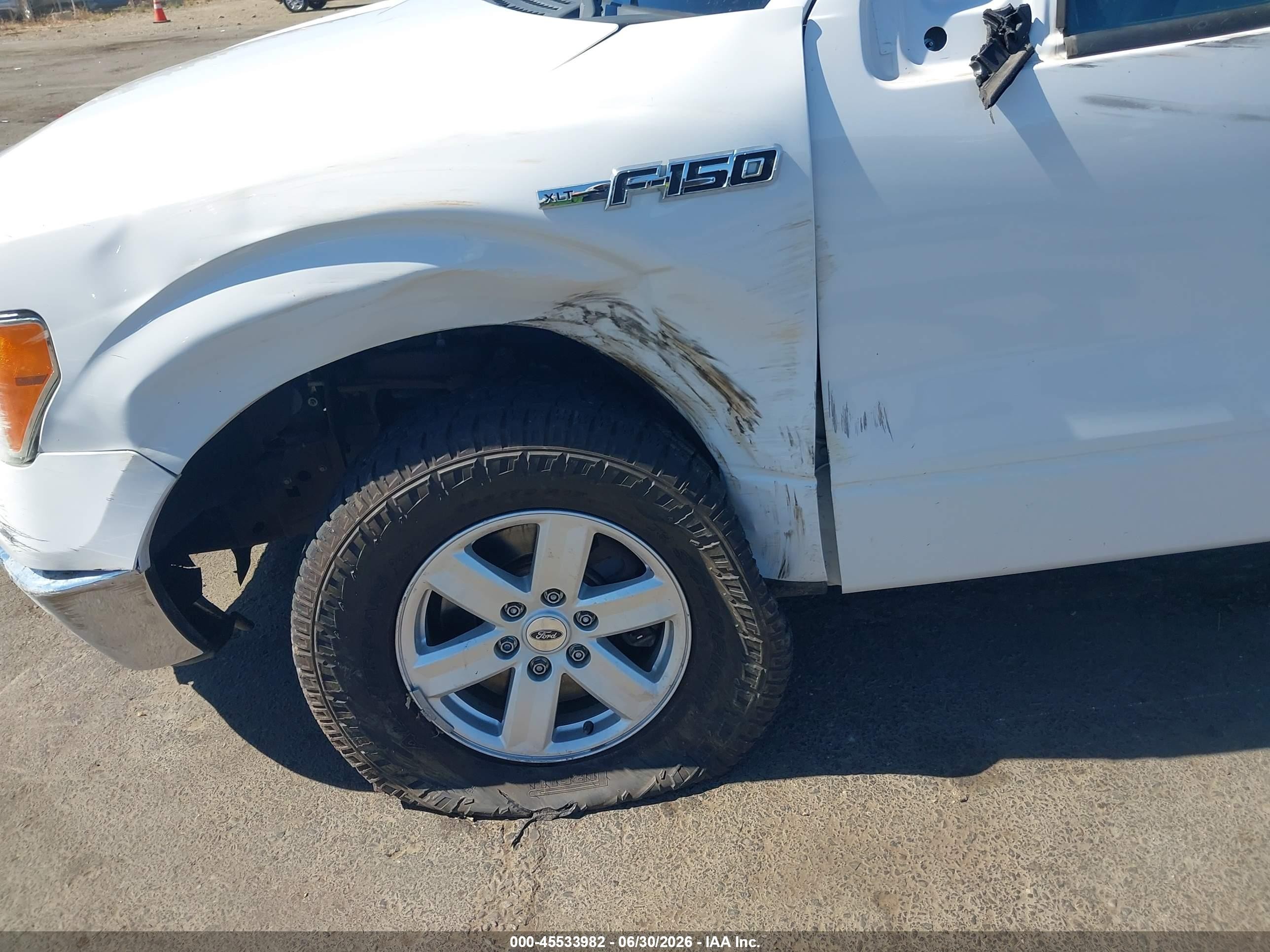 2012 Ford F-150 Fx4/lariat/stx/xl/xlt White vin: 1FTFX1EF1CFC59736