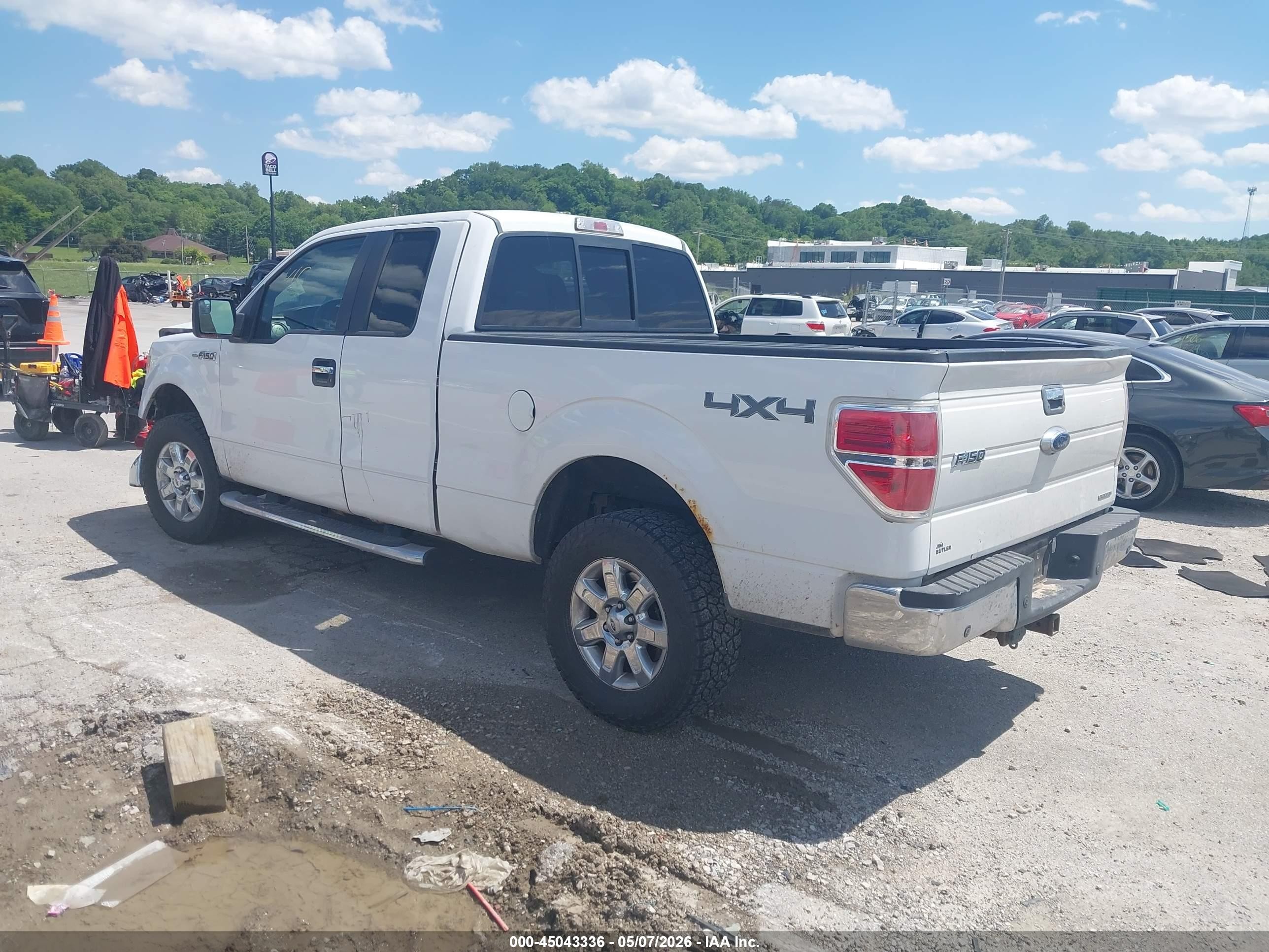 2013 Ford F-150 Xlt White vin: 1FTFX1EF1DFB08378