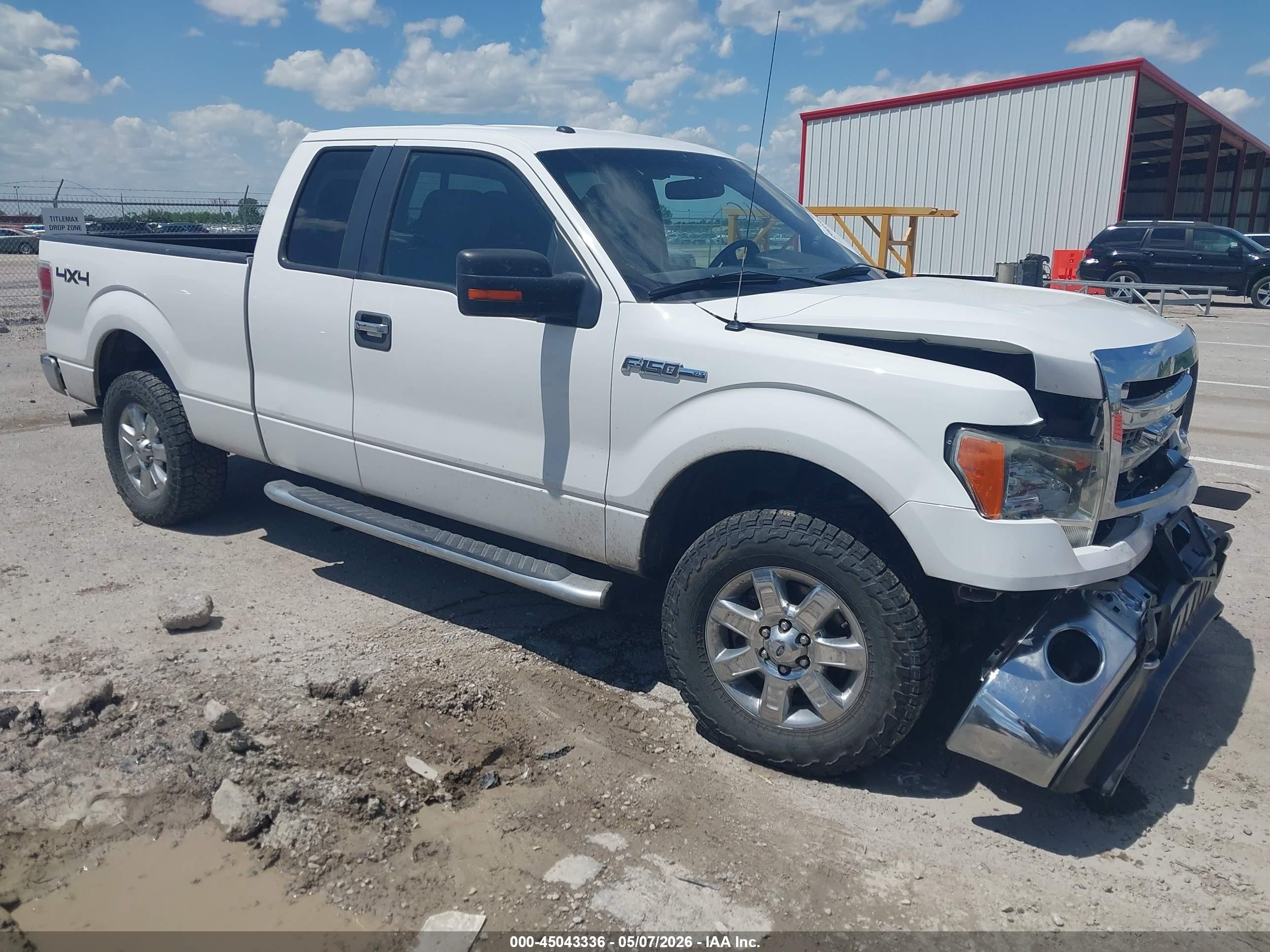 2013 Ford F-150 Xlt White vin: 1FTFX1EF1DFB08378