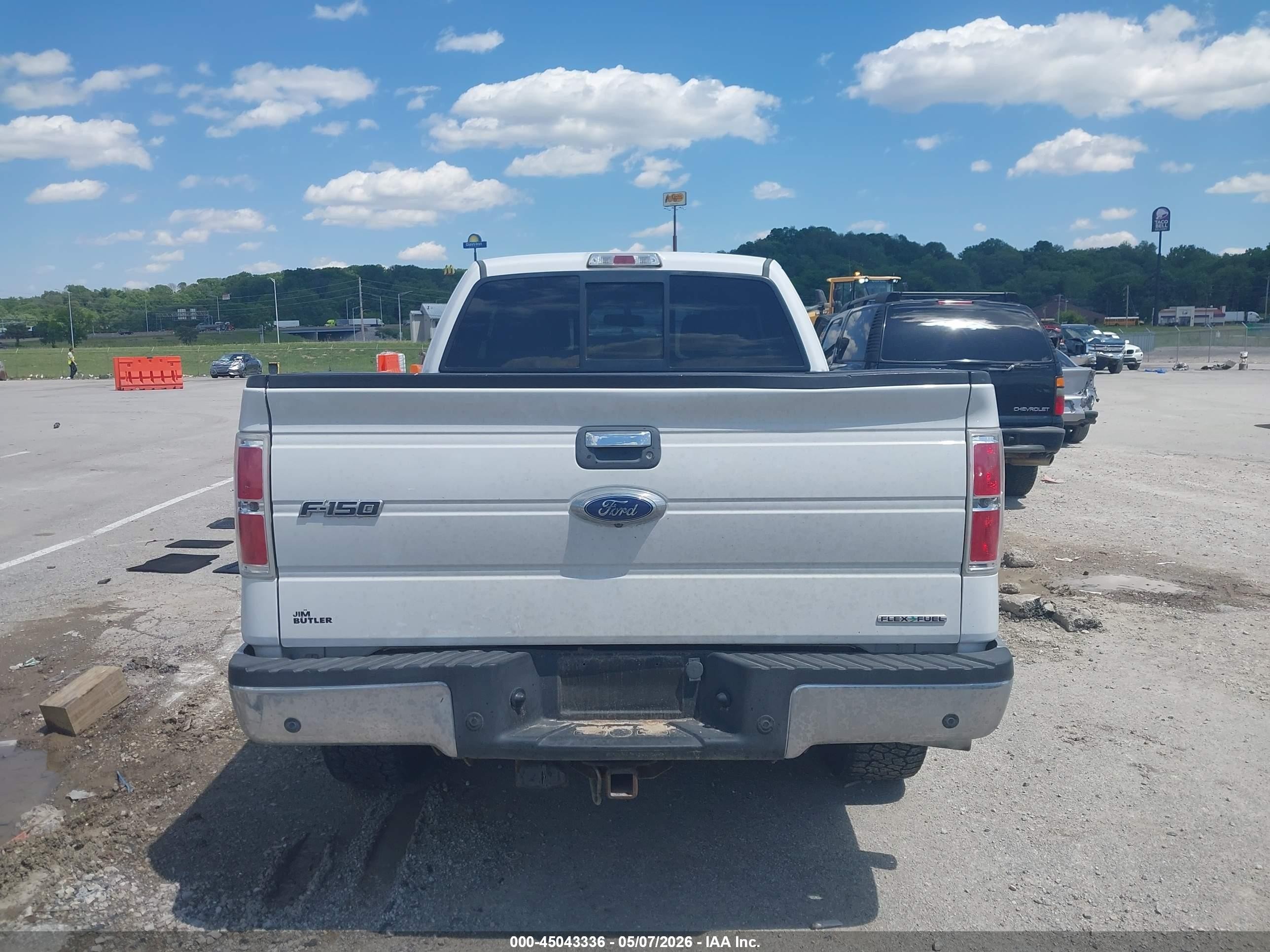2013 Ford F-150 Xlt White vin: 1FTFX1EF1DFB08378
