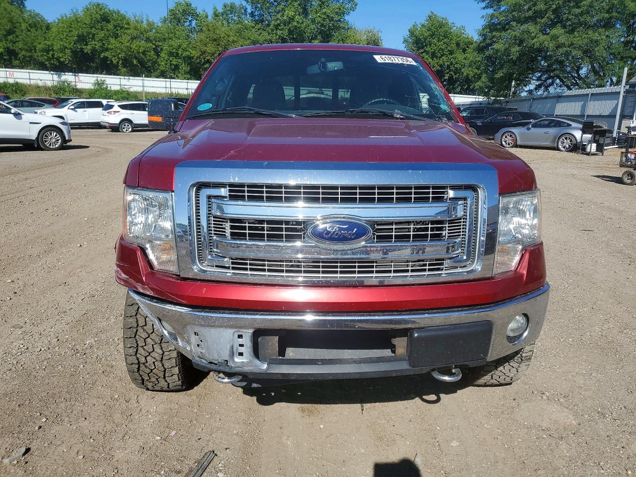 2013 Ford F150 Super Cab Red vin: 1FTFX1EF1DFC78742