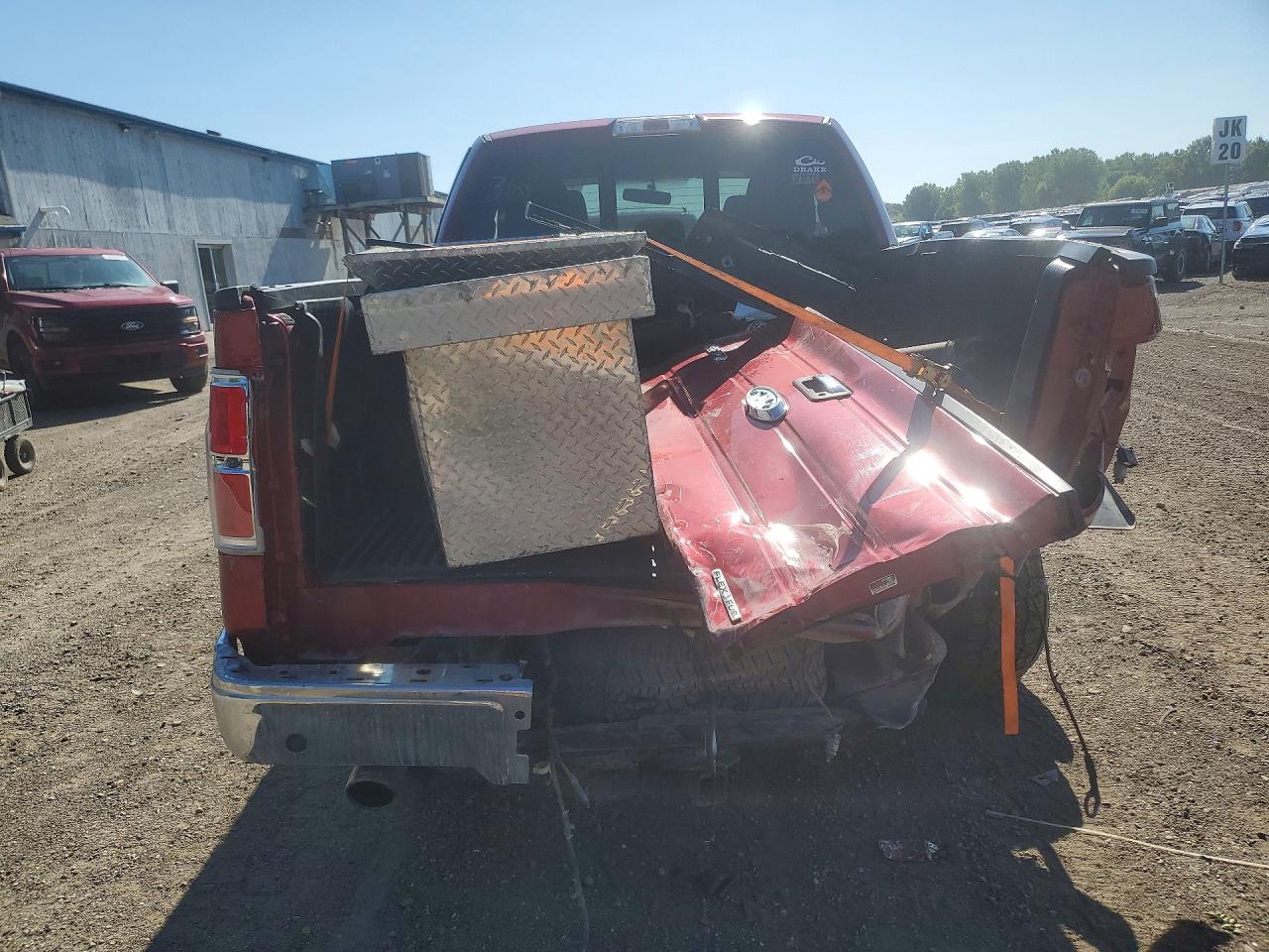 2013 Ford F150 Super Cab Red vin: 1FTFX1EF1DFC78742
