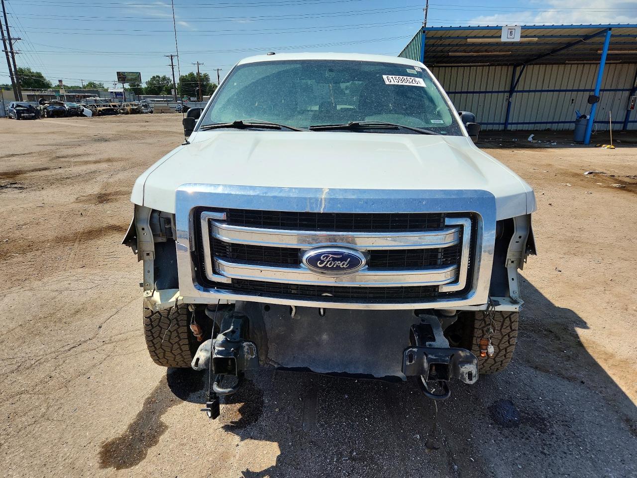2013 Ford F150 Super Cab White vin: 1FTFX1EF1DFD68733