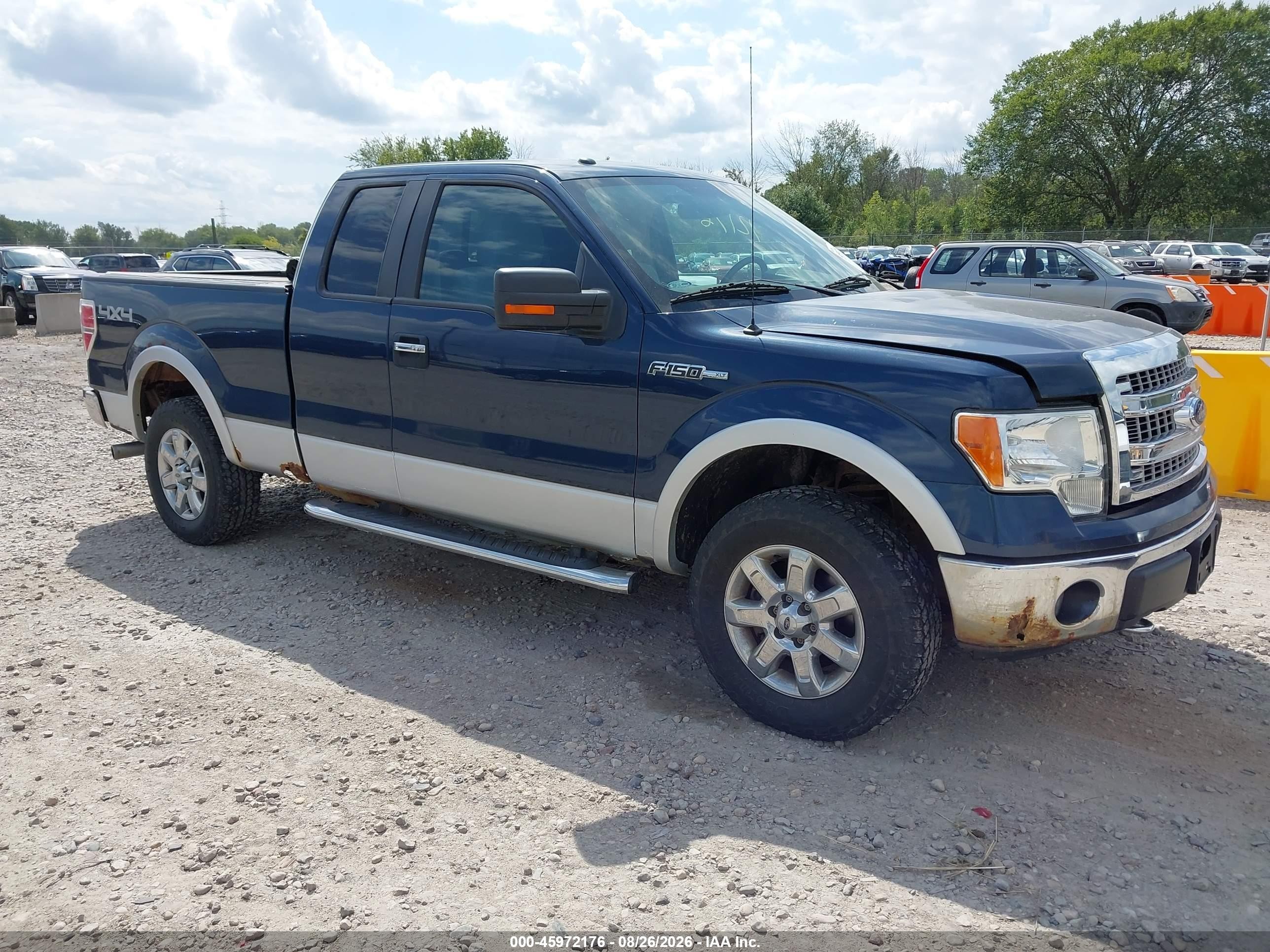 2013 Ford F-150 Xlt Blue vin: 1FTFX1EF1DKD04280