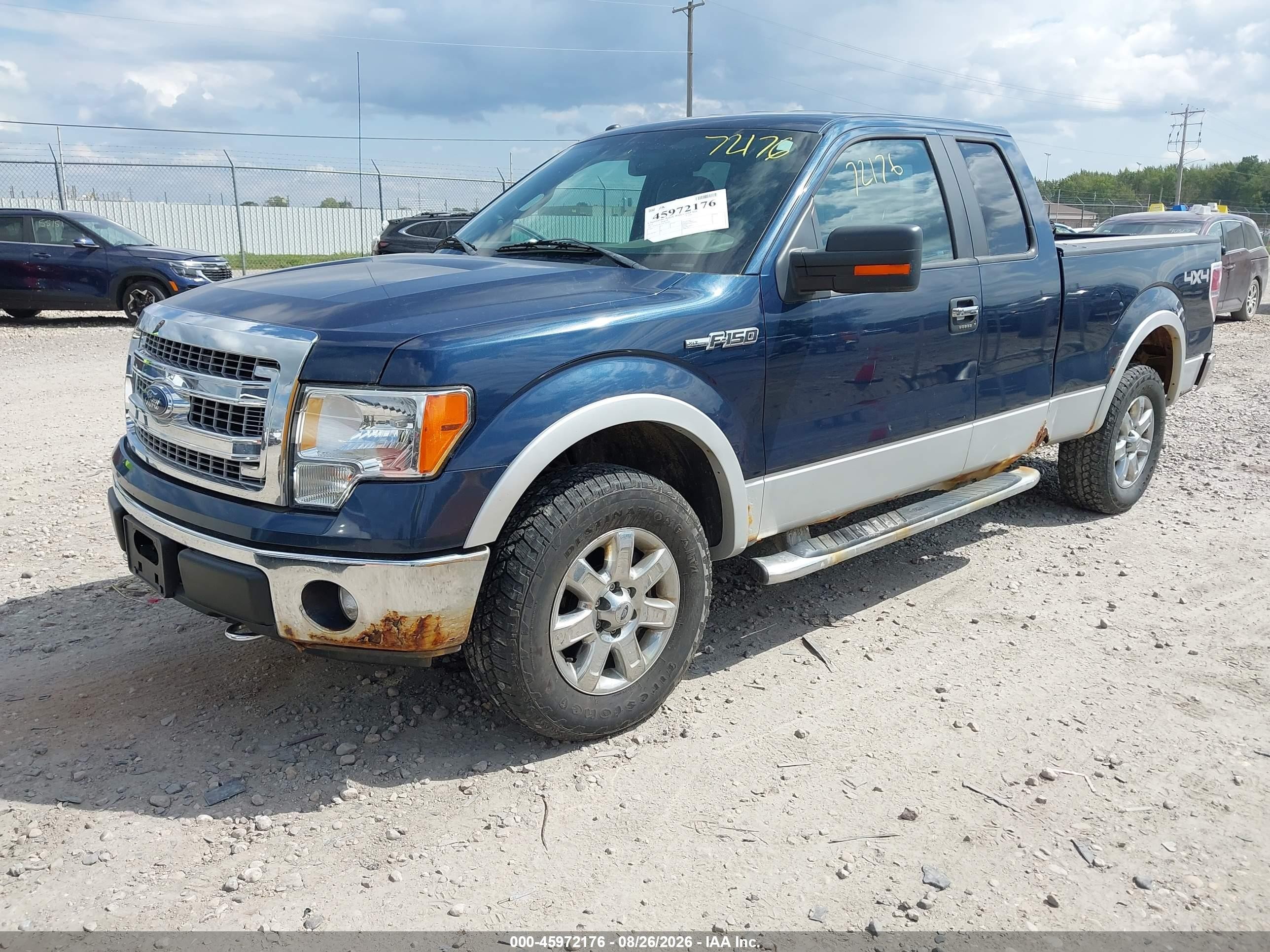 2013 Ford F-150 Xlt Blue vin: 1FTFX1EF1DKD04280