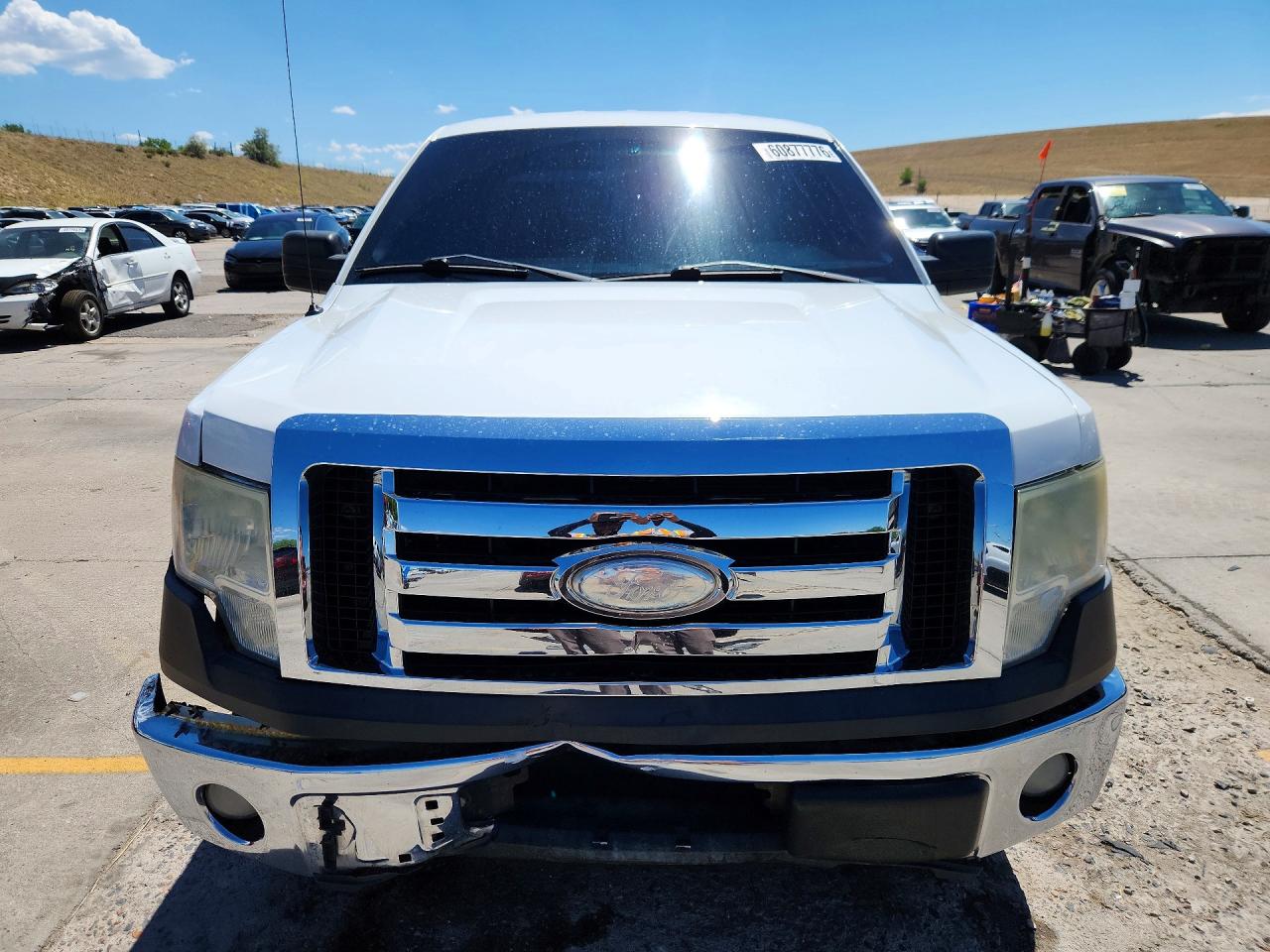 2013 Ford F150 Super Cab White vin: 1FTFX1EF1DKF99834