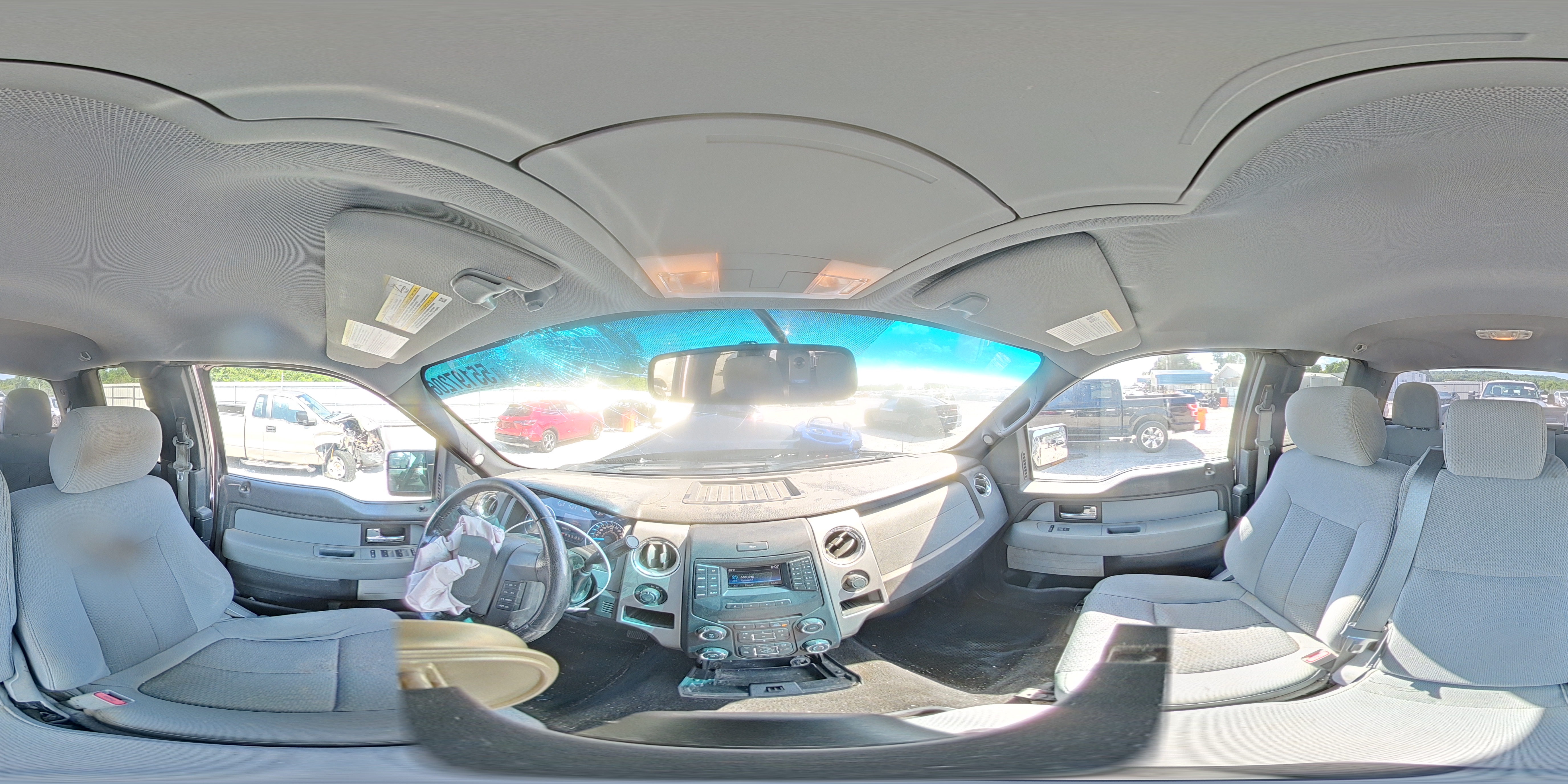 2014 Ford F150 Серый vin: 1FTFX1EF1EFC92061