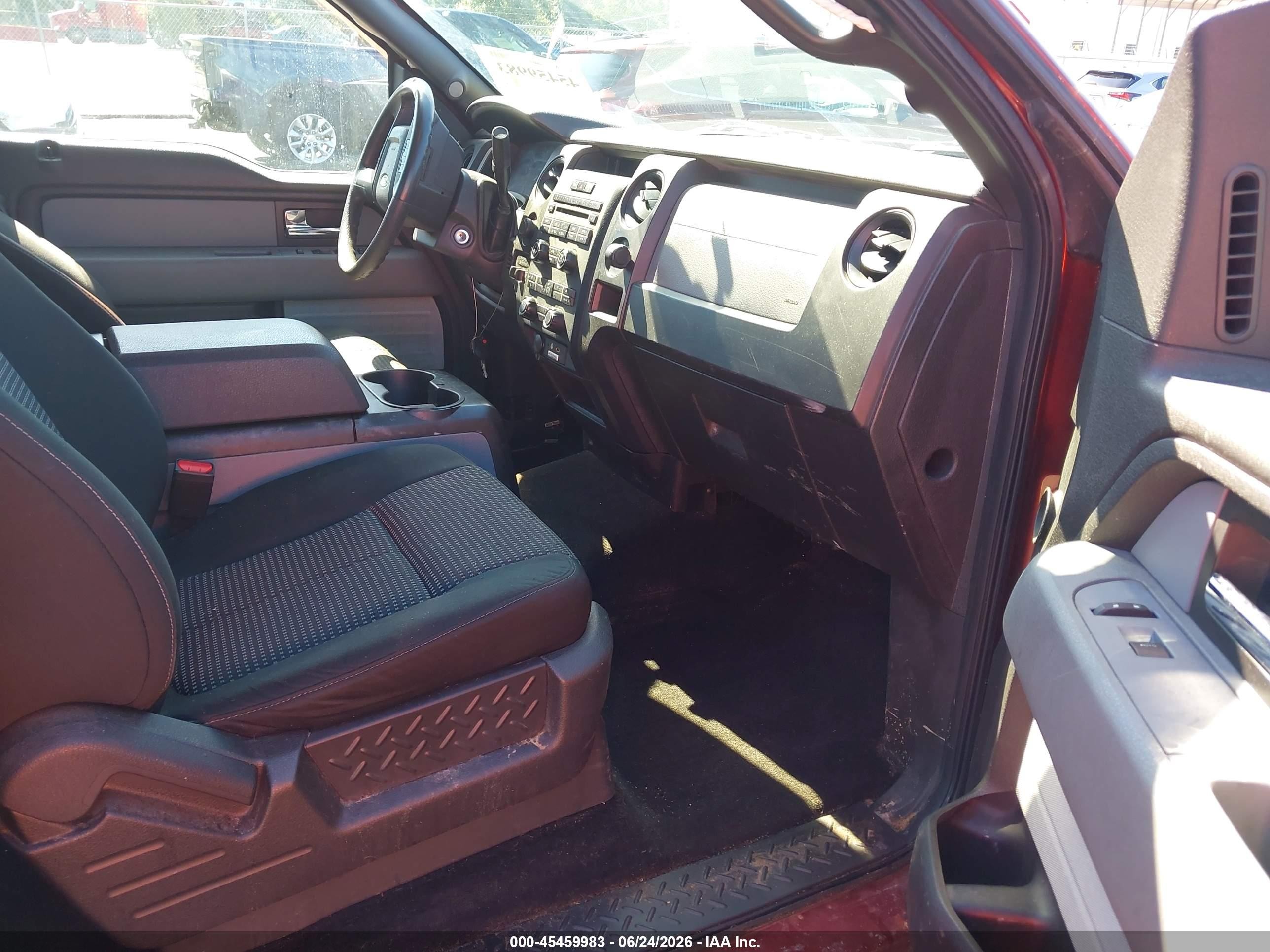 2014 Ford F-150 Stx Burgundy vin: 1FTFX1EF1EKD88618