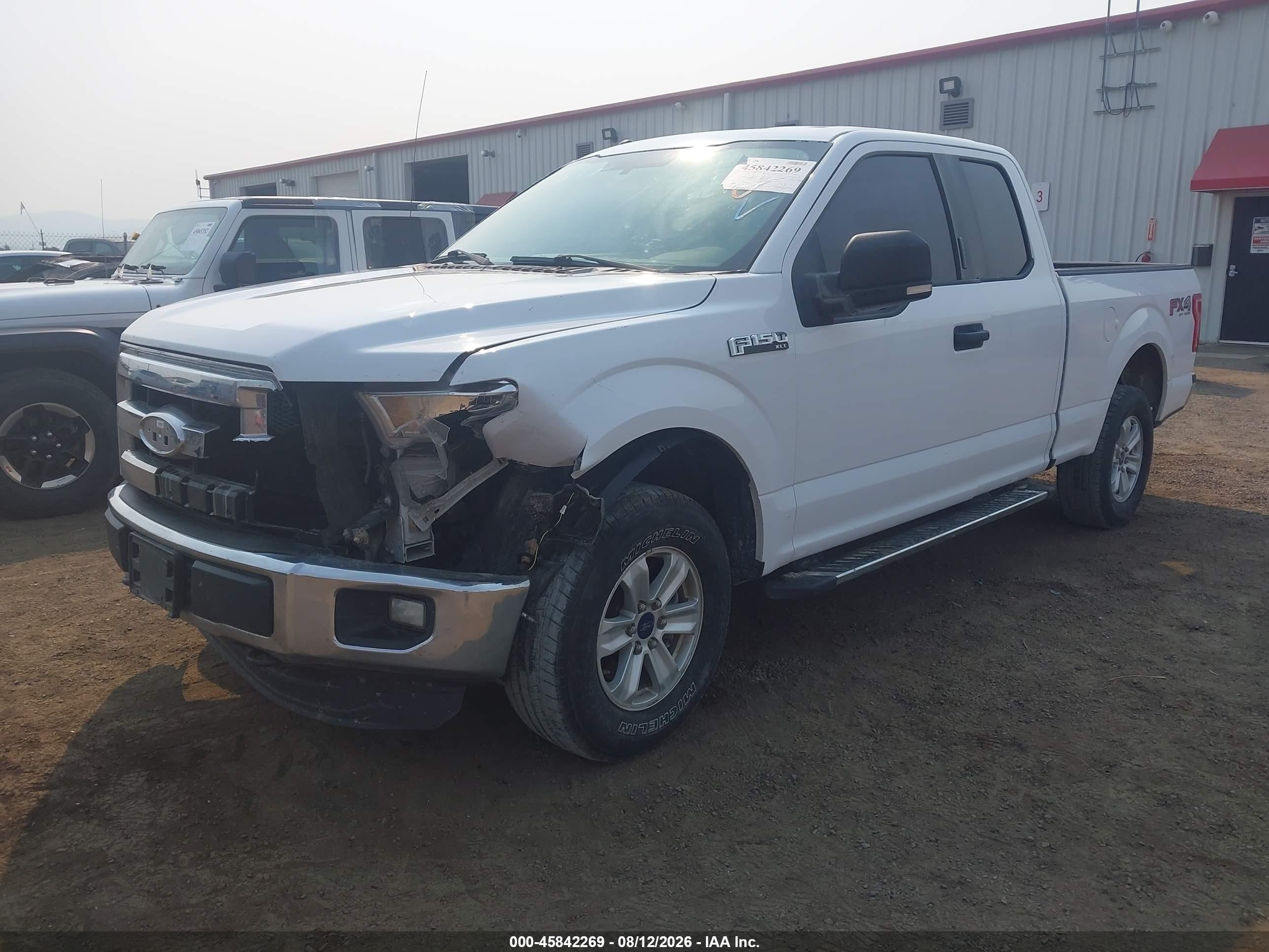 2015 Ford F-150 Xlt White vin: 1FTFX1EF1FKD99250