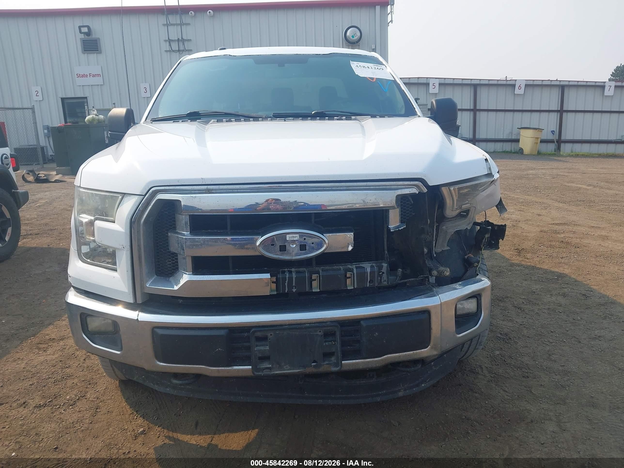 2015 Ford F-150 Xlt White vin: 1FTFX1EF1FKD99250