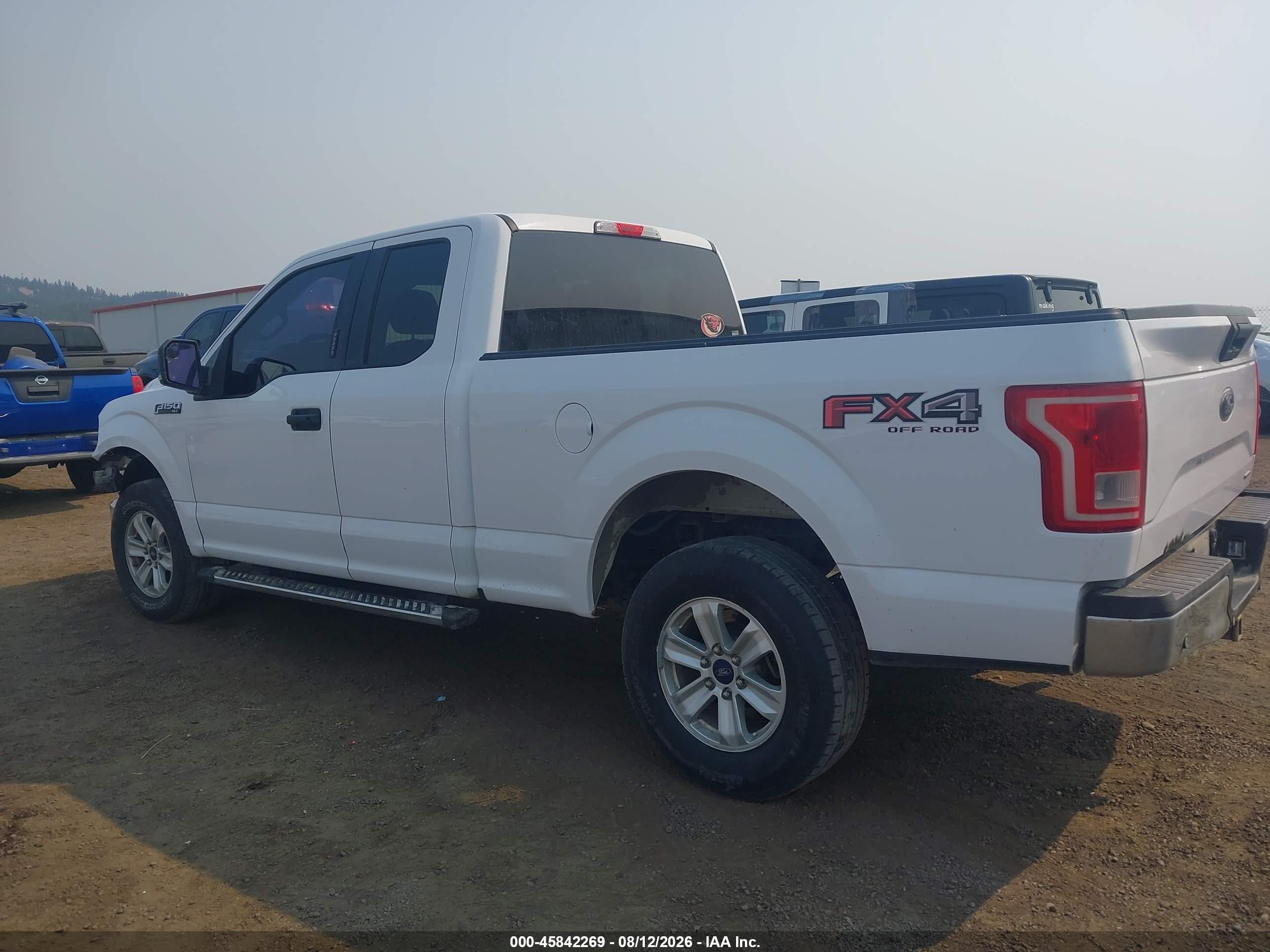 2015 Ford F-150 Xlt White vin: 1FTFX1EF1FKD99250