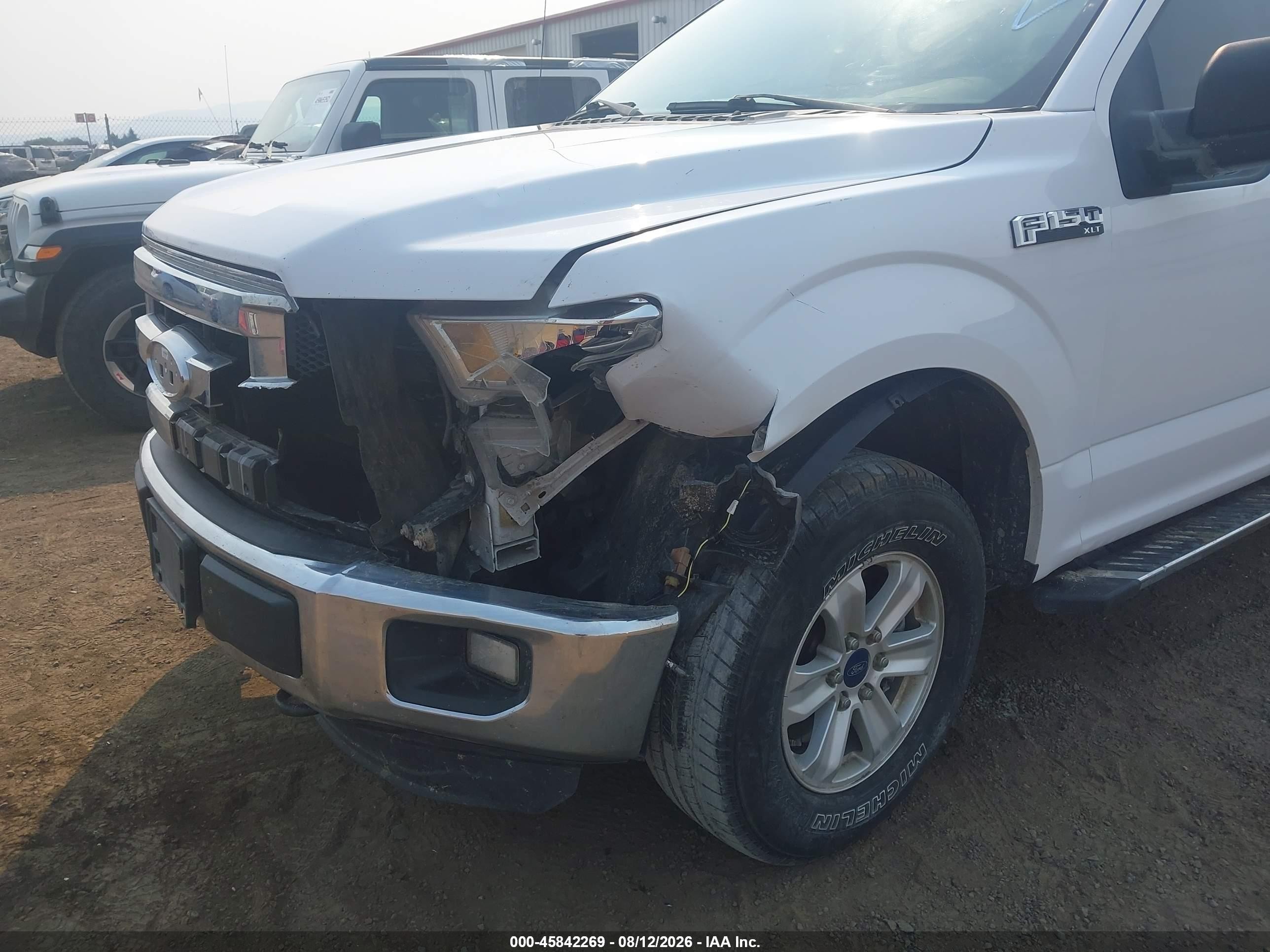 2015 Ford F-150 Xlt White vin: 1FTFX1EF1FKD99250