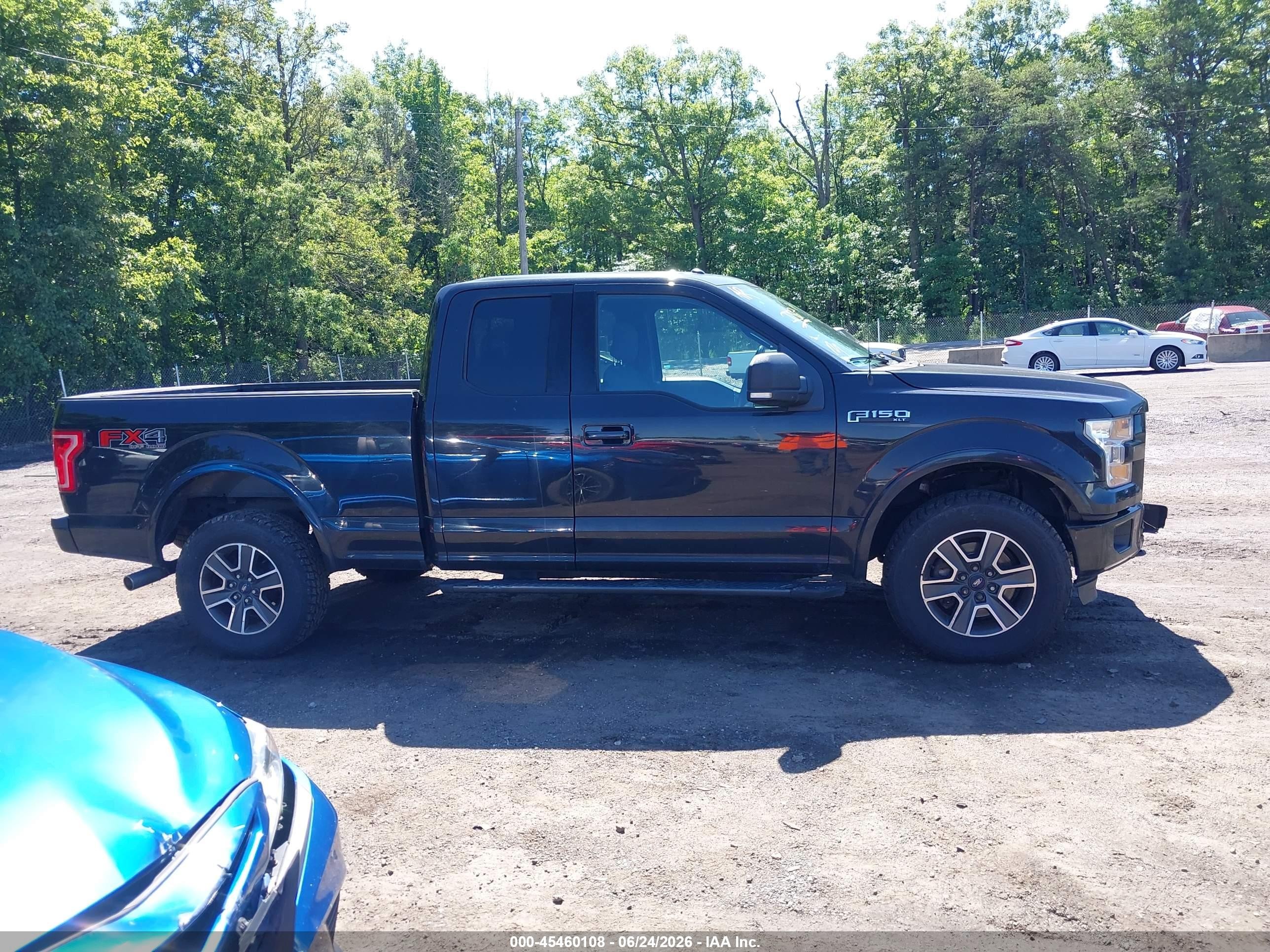 2015 Ford F-150 Xlt Black vin: 1FTFX1EF1FKE57597