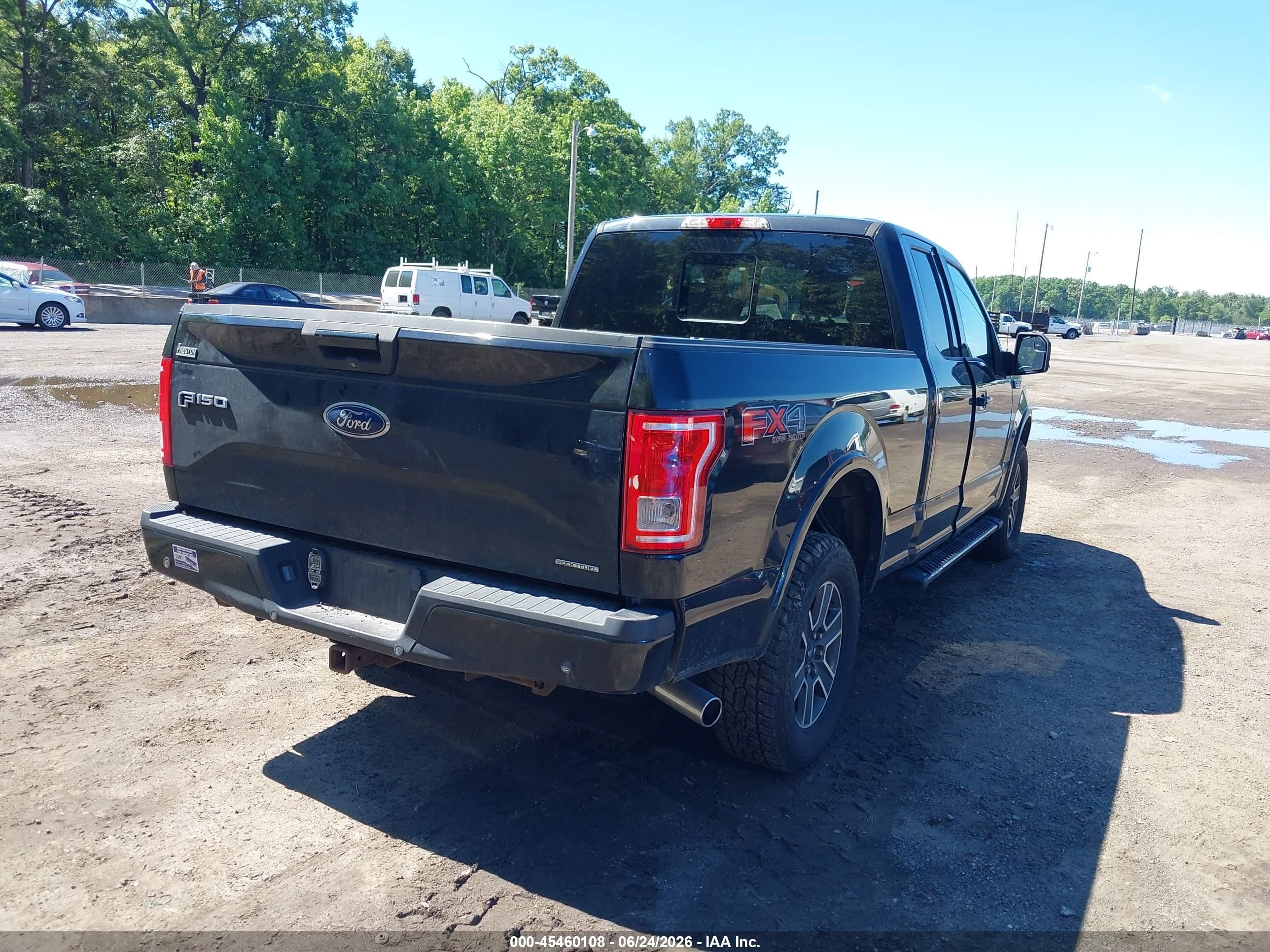 2015 Ford F-150 Xlt Black vin: 1FTFX1EF1FKE57597