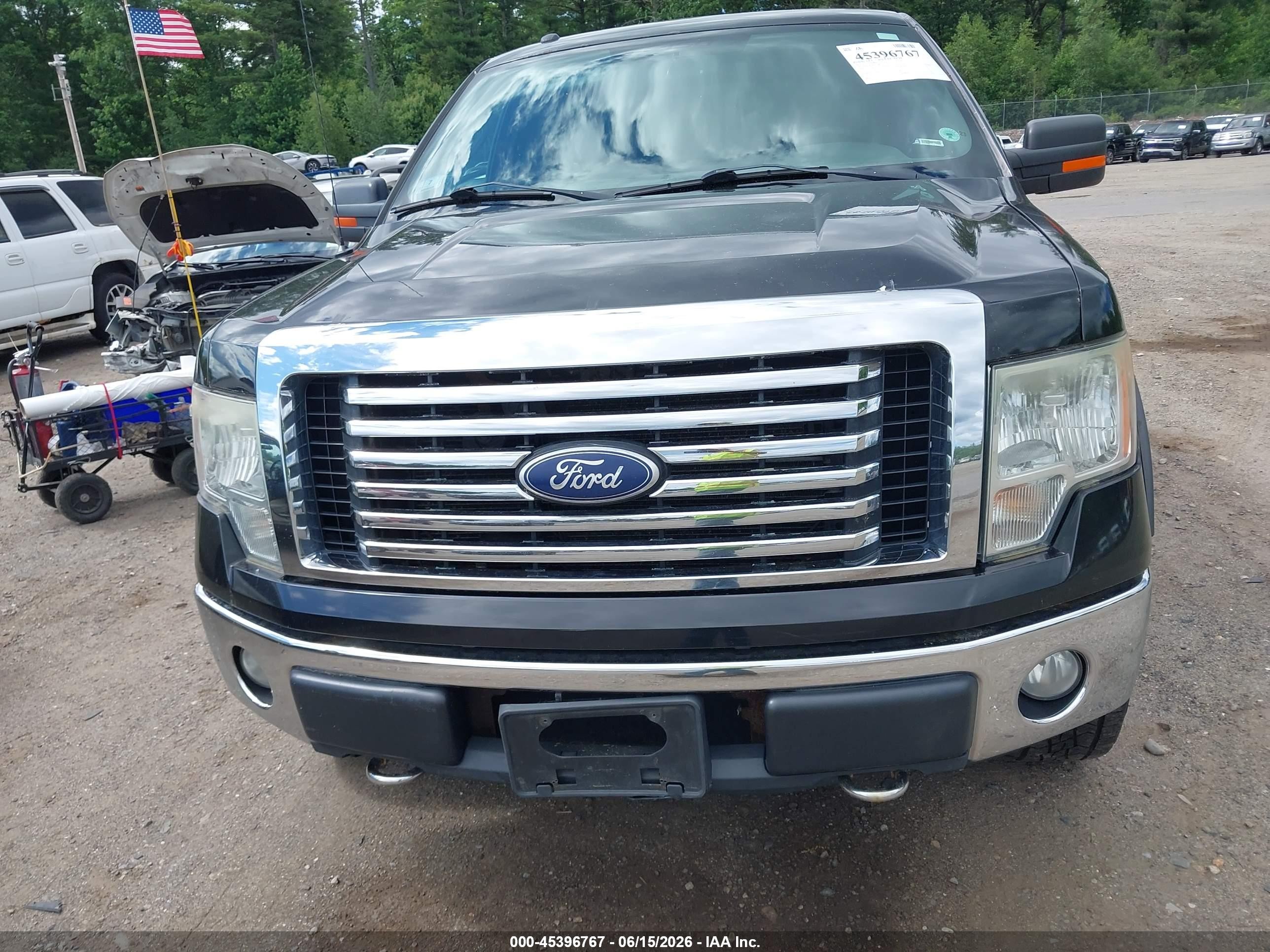 2011 Ford F-150 Xlt Black vin: 1FTFX1EF2BFA22283
