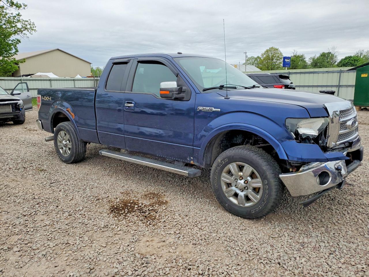 2012 Ford F150 Super Cab Blue vin: 1FTFX1EF2CFA17165