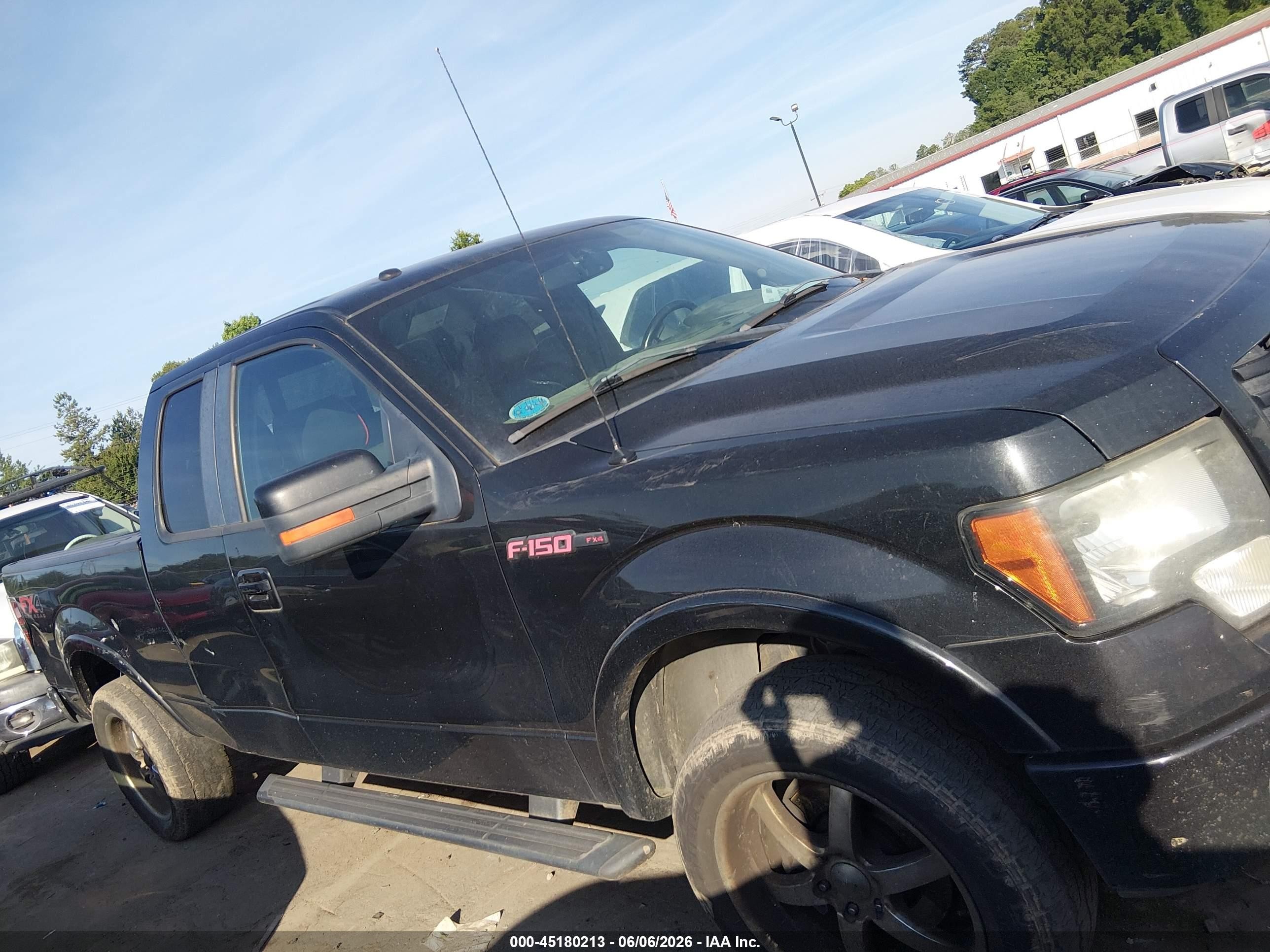 2012 Ford F-150 Fx4 Black vin: 1FTFX1EF2CFC29399