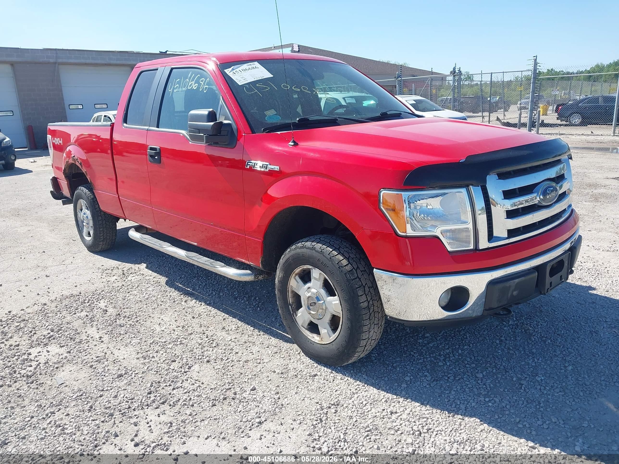 2012 Ford F-150 Xlt Red vin: 1FTFX1EF2CFD04568
