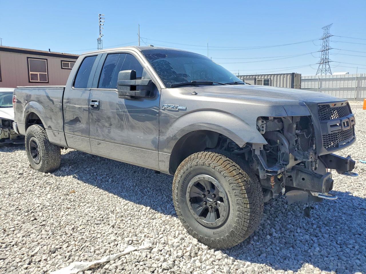 2013 Ford F150 Super Cab Gray vin: 1FTFX1EF2DFC13088