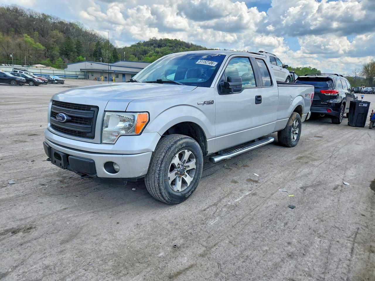 2013 Ford F150 Super Cab Серебряный vin: 1FTFX1EF2DFD32386